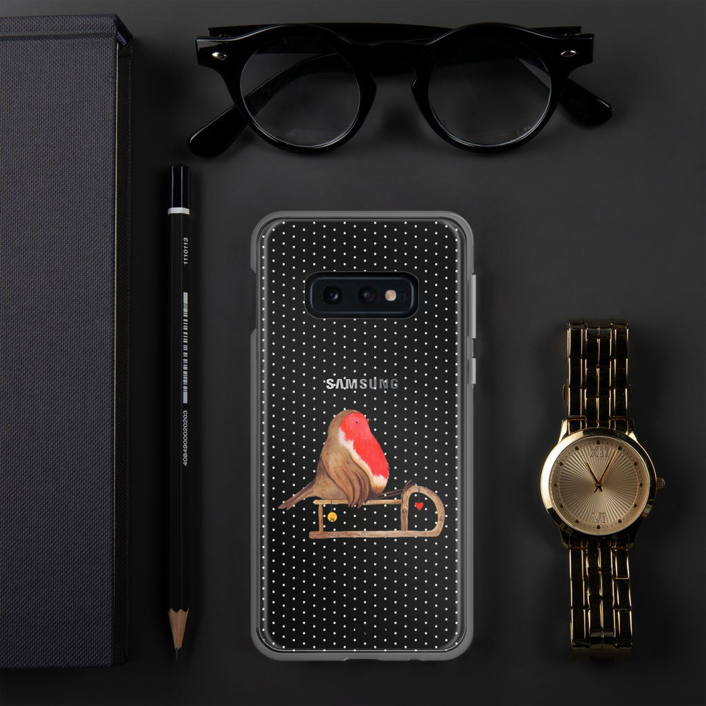 Handyhülle Rotkehlchen Schlitten Handyhülle, Handycover, Transparente Handyhülle, Flexible Handyhülle, Handyschutz, Transparent, Durchsichtig, Schutzhülle für Handy, Stilvolle Handyhülle, Robuste Handyhülle, Schutz vor Kratzern, Schützende Handyhülle, Winter, Weihnachten, Weihnachtsdeko, Nikolaus, Advent, Heiligabend, Wintermotiv, Schlitten, Vogel