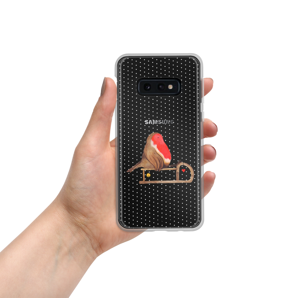 Handyhülle Rotkehlchen Schlitten Handyhülle, Handycover, Transparente Handyhülle, Flexible Handyhülle, Handyschutz, Transparent, Durchsichtig, Schutzhülle für Handy, Stilvolle Handyhülle, Robuste Handyhülle, Schutz vor Kratzern, Schützende Handyhülle, Winter, Weihnachten, Weihnachtsdeko, Nikolaus, Advent, Heiligabend, Wintermotiv, Schlitten, Vogel
