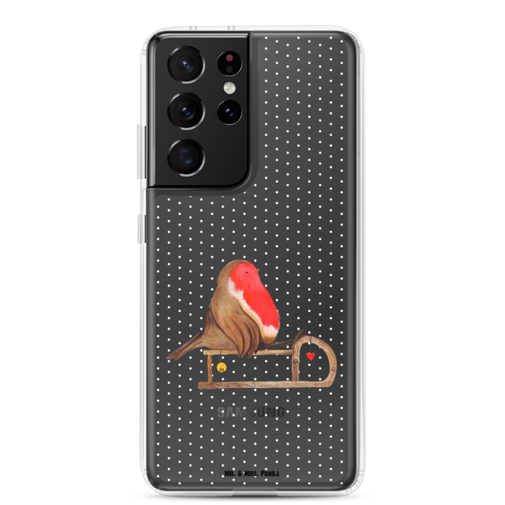 Handyhülle Rotkehlchen Schlitten Handyhülle, Handycover, Transparente Handyhülle, Flexible Handyhülle, Handyschutz, Transparent, Durchsichtig, Schutzhülle für Handy, Stilvolle Handyhülle, Robuste Handyhülle, Schutz vor Kratzern, Schützende Handyhülle, Winter, Weihnachten, Weihnachtsdeko, Nikolaus, Advent, Heiligabend, Wintermotiv, Schlitten, Vogel