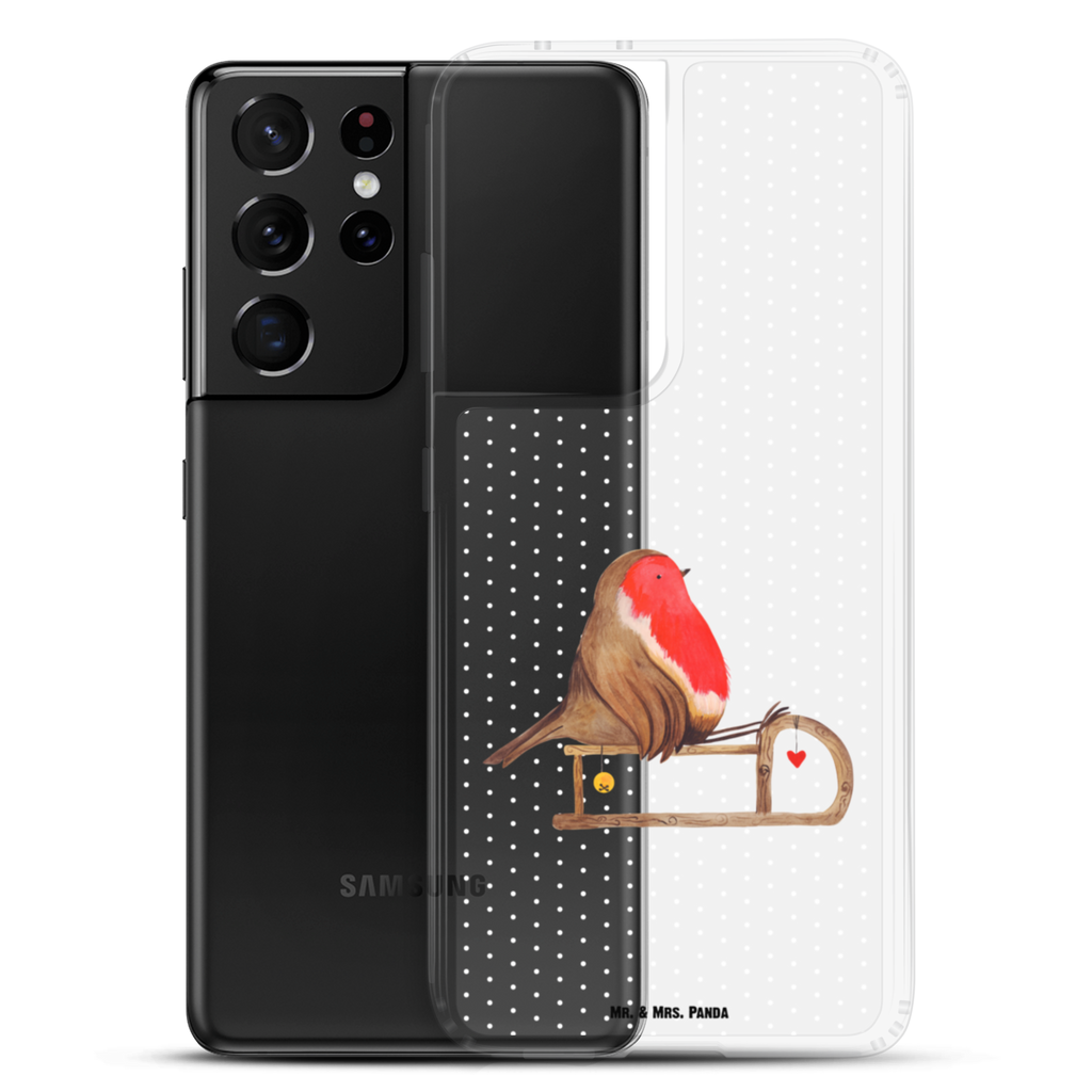 Handyhülle Rotkehlchen Schlitten Handyhülle, Handycover, Transparente Handyhülle, Flexible Handyhülle, Handyschutz, Transparent, Durchsichtig, Schutzhülle für Handy, Stilvolle Handyhülle, Robuste Handyhülle, Schutz vor Kratzern, Schützende Handyhülle, Winter, Weihnachten, Weihnachtsdeko, Nikolaus, Advent, Heiligabend, Wintermotiv, Schlitten, Vogel