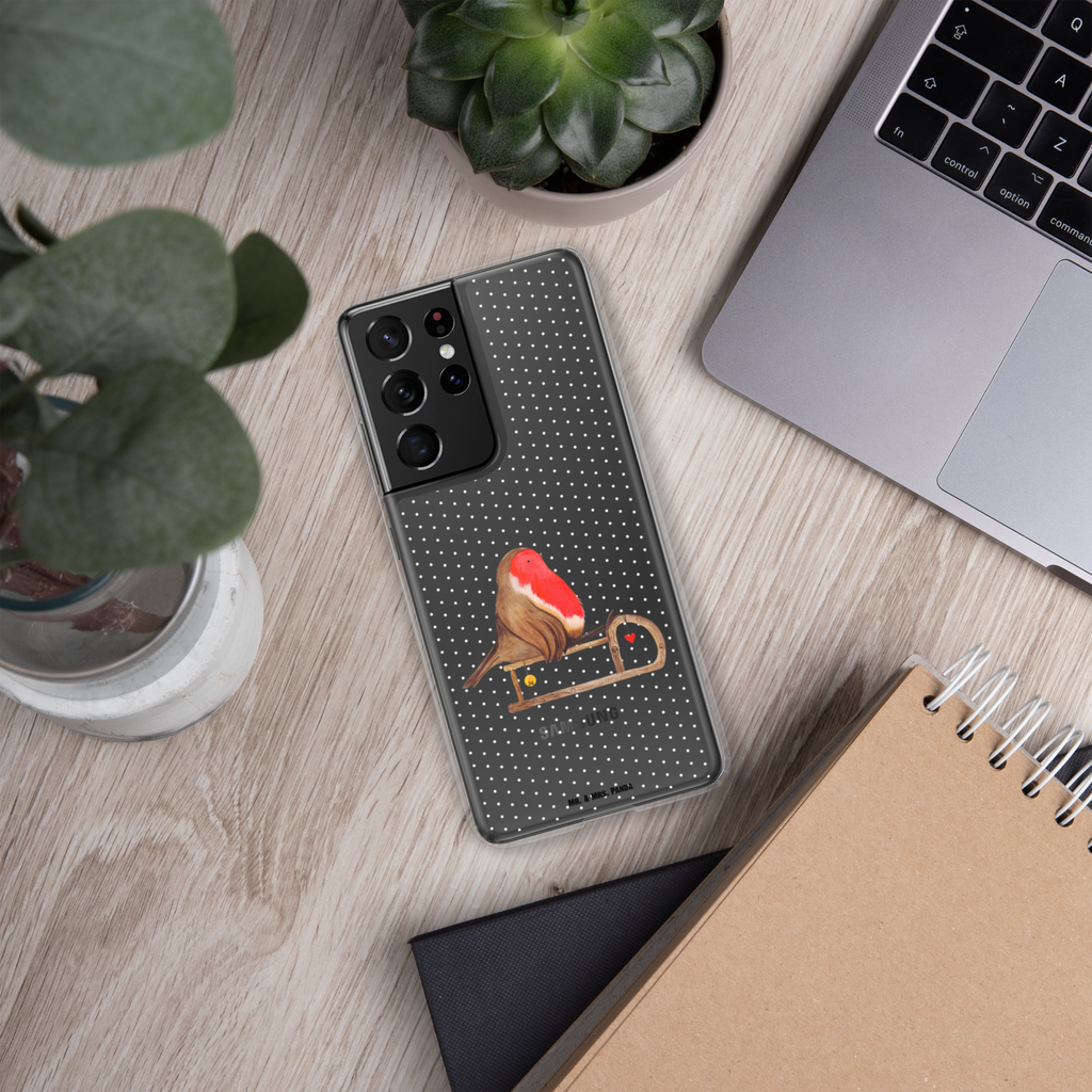 Handyhülle Rotkehlchen Schlitten Handyhülle, Handycover, Transparente Handyhülle, Flexible Handyhülle, Handyschutz, Transparent, Durchsichtig, Schutzhülle für Handy, Stilvolle Handyhülle, Robuste Handyhülle, Schutz vor Kratzern, Schützende Handyhülle, Winter, Weihnachten, Weihnachtsdeko, Nikolaus, Advent, Heiligabend, Wintermotiv, Schlitten, Vogel