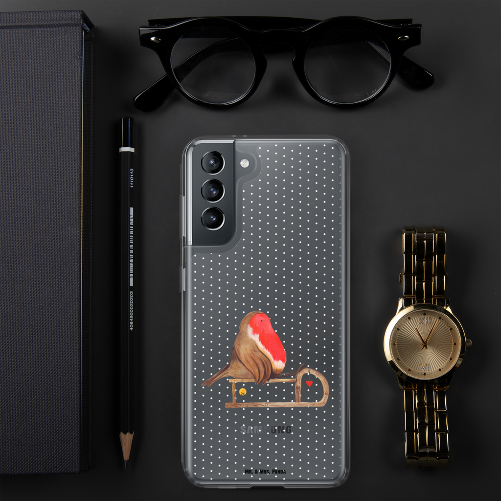 Handyhülle Rotkehlchen Schlitten Handyhülle, Handycover, Transparente Handyhülle, Flexible Handyhülle, Handyschutz, Transparent, Durchsichtig, Schutzhülle für Handy, Stilvolle Handyhülle, Robuste Handyhülle, Schutz vor Kratzern, Schützende Handyhülle, Winter, Weihnachten, Weihnachtsdeko, Nikolaus, Advent, Heiligabend, Wintermotiv, Schlitten, Vogel