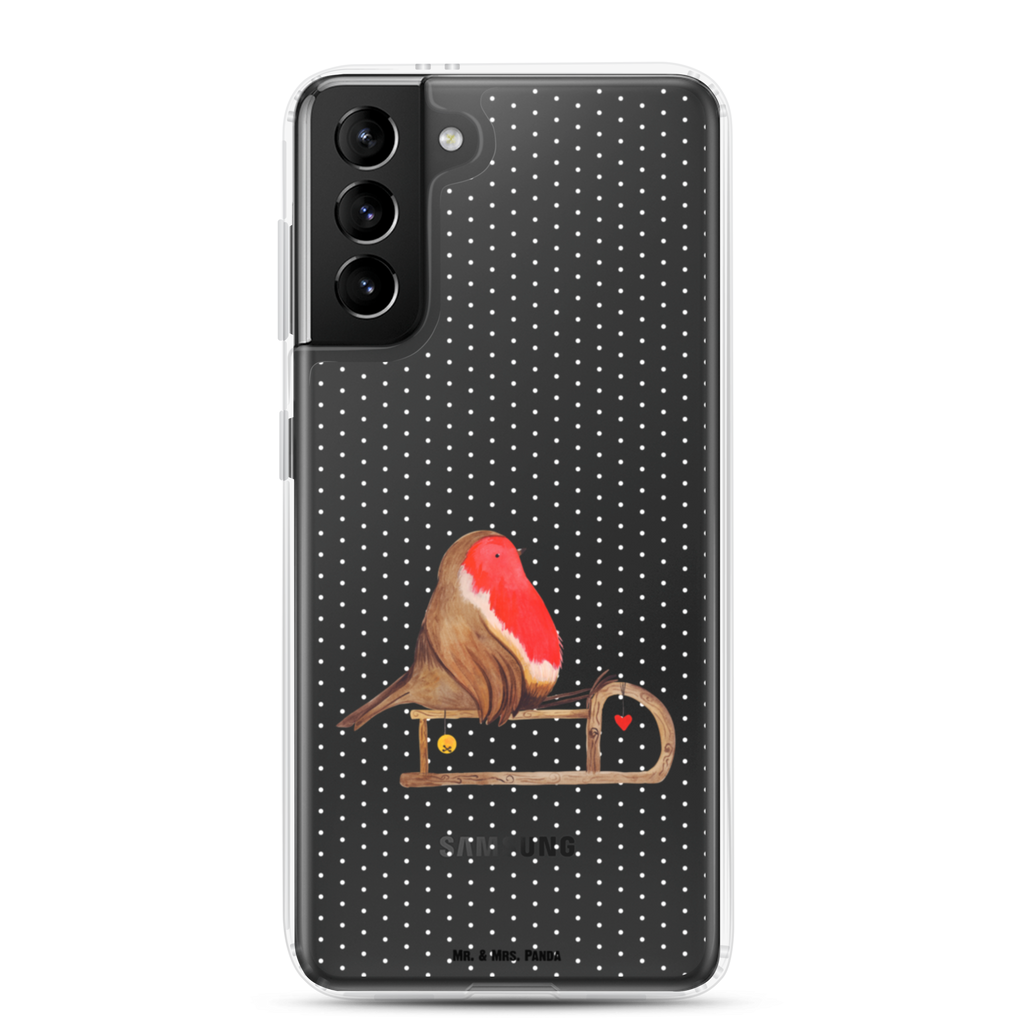 Handyhülle Rotkehlchen Schlitten Handyhülle, Handycover, Transparente Handyhülle, Flexible Handyhülle, Handyschutz, Transparent, Durchsichtig, Schutzhülle für Handy, Stilvolle Handyhülle, Robuste Handyhülle, Schutz vor Kratzern, Schützende Handyhülle, Winter, Weihnachten, Weihnachtsdeko, Nikolaus, Advent, Heiligabend, Wintermotiv, Schlitten, Vogel