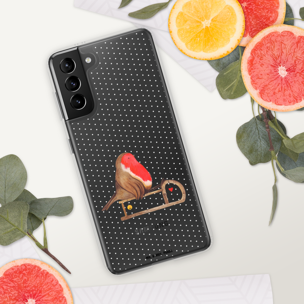 Handyhülle Rotkehlchen Schlitten Handyhülle, Handycover, Transparente Handyhülle, Flexible Handyhülle, Handyschutz, Transparent, Durchsichtig, Schutzhülle für Handy, Stilvolle Handyhülle, Robuste Handyhülle, Schutz vor Kratzern, Schützende Handyhülle, Winter, Weihnachten, Weihnachtsdeko, Nikolaus, Advent, Heiligabend, Wintermotiv, Schlitten, Vogel