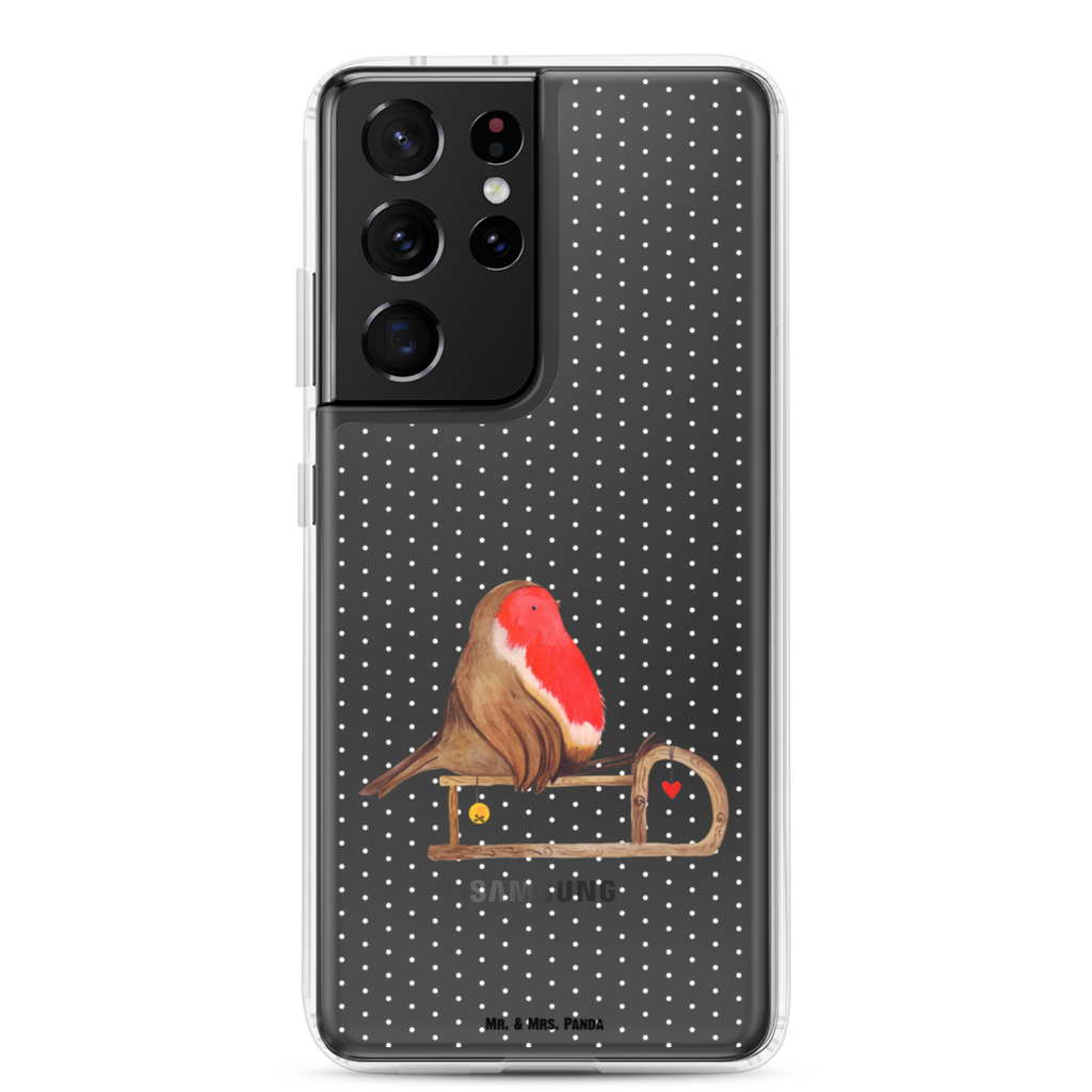 Handyhülle Rotkehlchen Schlitten Handyhülle, Handycover, Transparente Handyhülle, Flexible Handyhülle, Handyschutz, Transparent, Durchsichtig, Schutzhülle für Handy, Stilvolle Handyhülle, Robuste Handyhülle, Schutz vor Kratzern, Schützende Handyhülle, Winter, Weihnachten, Weihnachtsdeko, Nikolaus, Advent, Heiligabend, Wintermotiv, Schlitten, Vogel