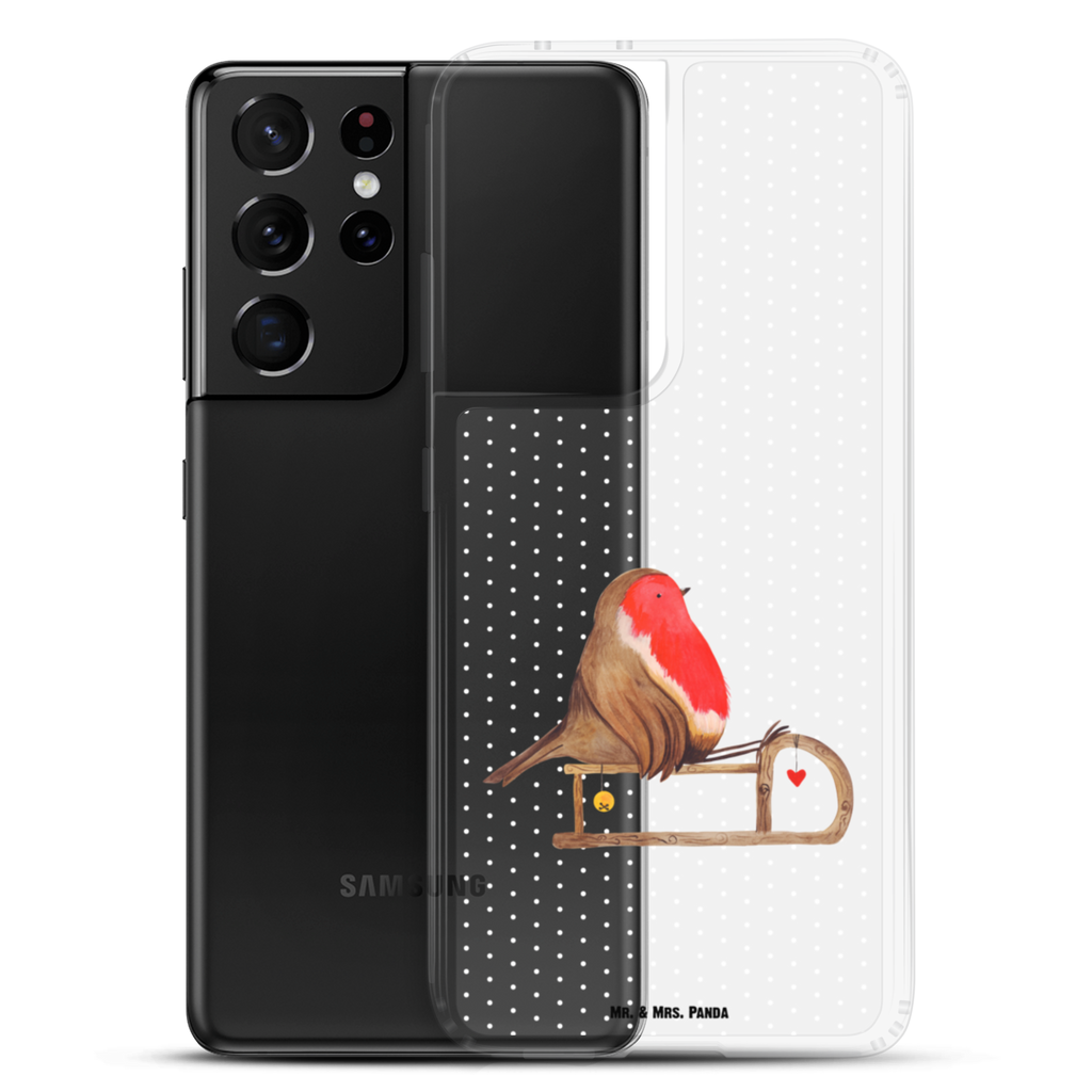 Handyhülle Rotkehlchen Schlitten Handyhülle, Handycover, Transparente Handyhülle, Flexible Handyhülle, Handyschutz, Transparent, Durchsichtig, Schutzhülle für Handy, Stilvolle Handyhülle, Robuste Handyhülle, Schutz vor Kratzern, Schützende Handyhülle, Winter, Weihnachten, Weihnachtsdeko, Nikolaus, Advent, Heiligabend, Wintermotiv, Schlitten, Vogel