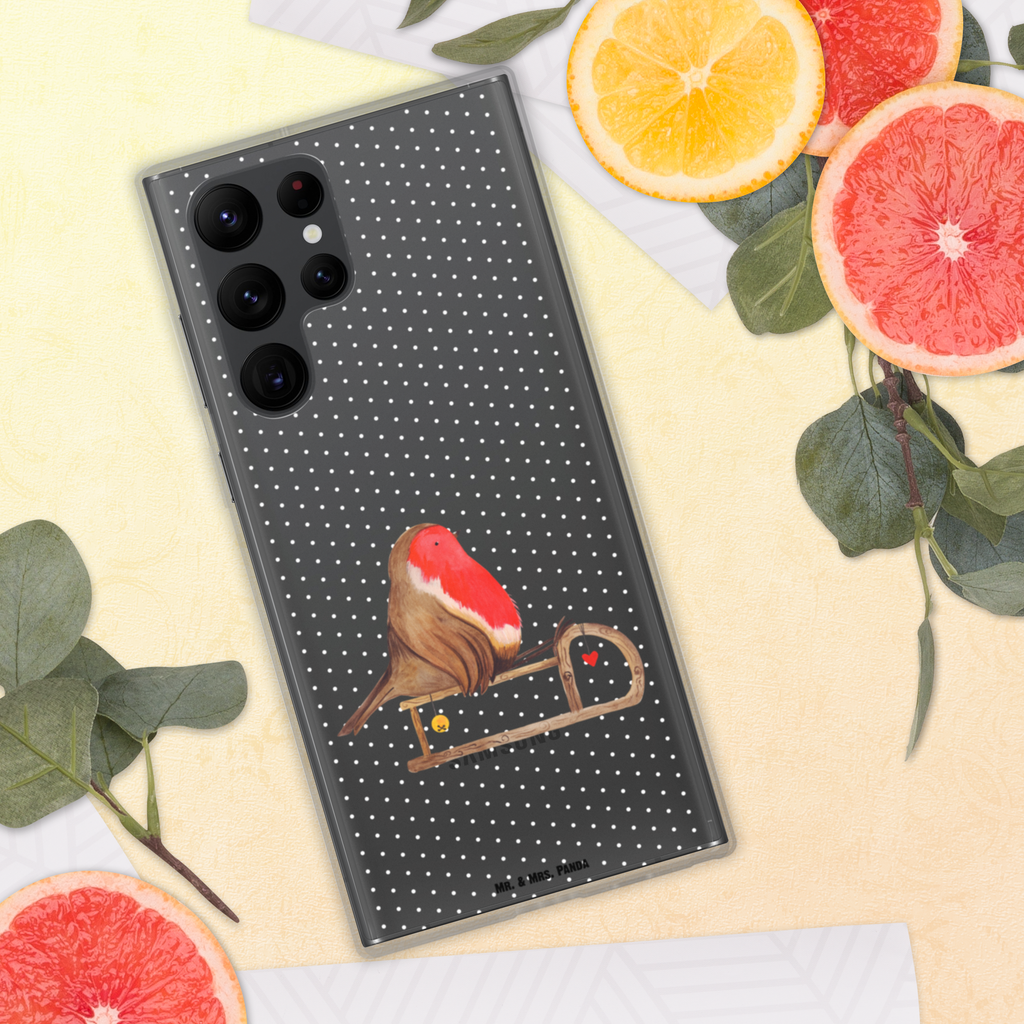 Handyhülle Rotkehlchen Schlitten Handyhülle, Handycover, Transparente Handyhülle, Flexible Handyhülle, Handyschutz, Transparent, Durchsichtig, Schutzhülle für Handy, Stilvolle Handyhülle, Robuste Handyhülle, Schutz vor Kratzern, Schützende Handyhülle, Winter, Weihnachten, Weihnachtsdeko, Nikolaus, Advent, Heiligabend, Wintermotiv, Schlitten, Vogel