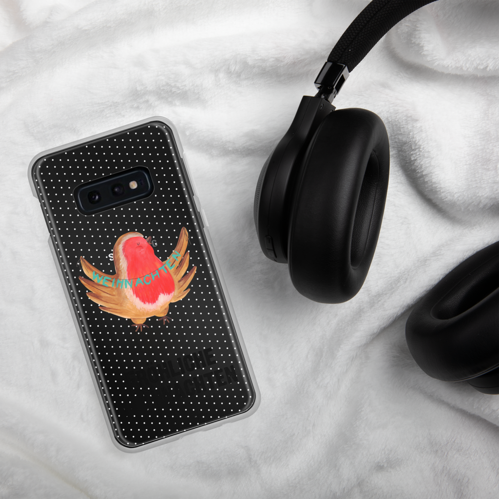 Handyhülle Rotkehlchen Weihnachten Handyhülle, Handycover, Transparente Handyhülle, Flexible Handyhülle, Handyschutz, Transparent, Durchsichtig, Schutzhülle für Handy, Stilvolle Handyhülle, Robuste Handyhülle, Schutz vor Kratzern, Schützende Handyhülle, Winter, Weihnachten, Weihnachtsdeko, Nikolaus, Advent, Heiligabend, Wintermotiv, Frohe Weihnachten, Weihnachtsmotiv, Weihnachtsgruß, Vogel, xmas