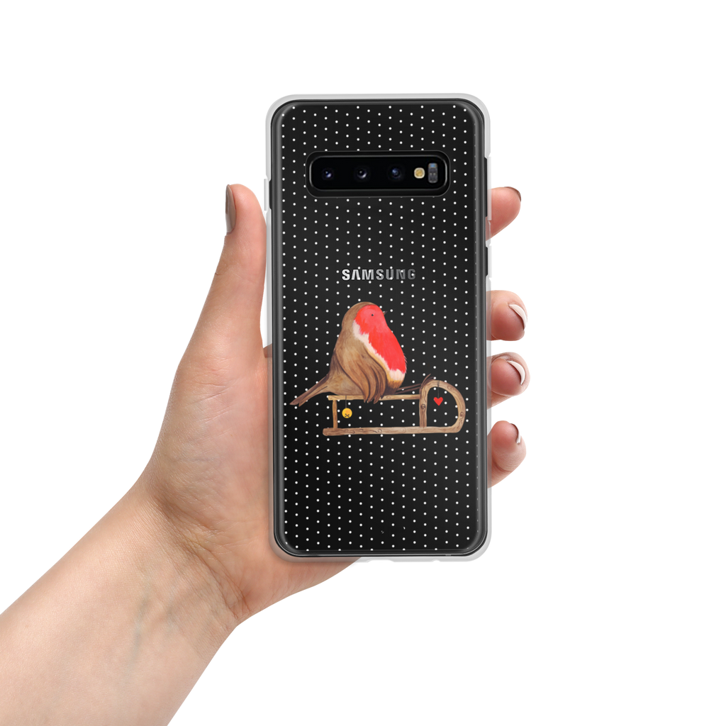 Handyhülle Rotkehlchen Schlitten Handyhülle, Handycover, Transparente Handyhülle, Flexible Handyhülle, Handyschutz, Transparent, Durchsichtig, Schutzhülle für Handy, Stilvolle Handyhülle, Robuste Handyhülle, Schutz vor Kratzern, Schützende Handyhülle, Winter, Weihnachten, Weihnachtsdeko, Nikolaus, Advent, Heiligabend, Wintermotiv, Schlitten, Vogel