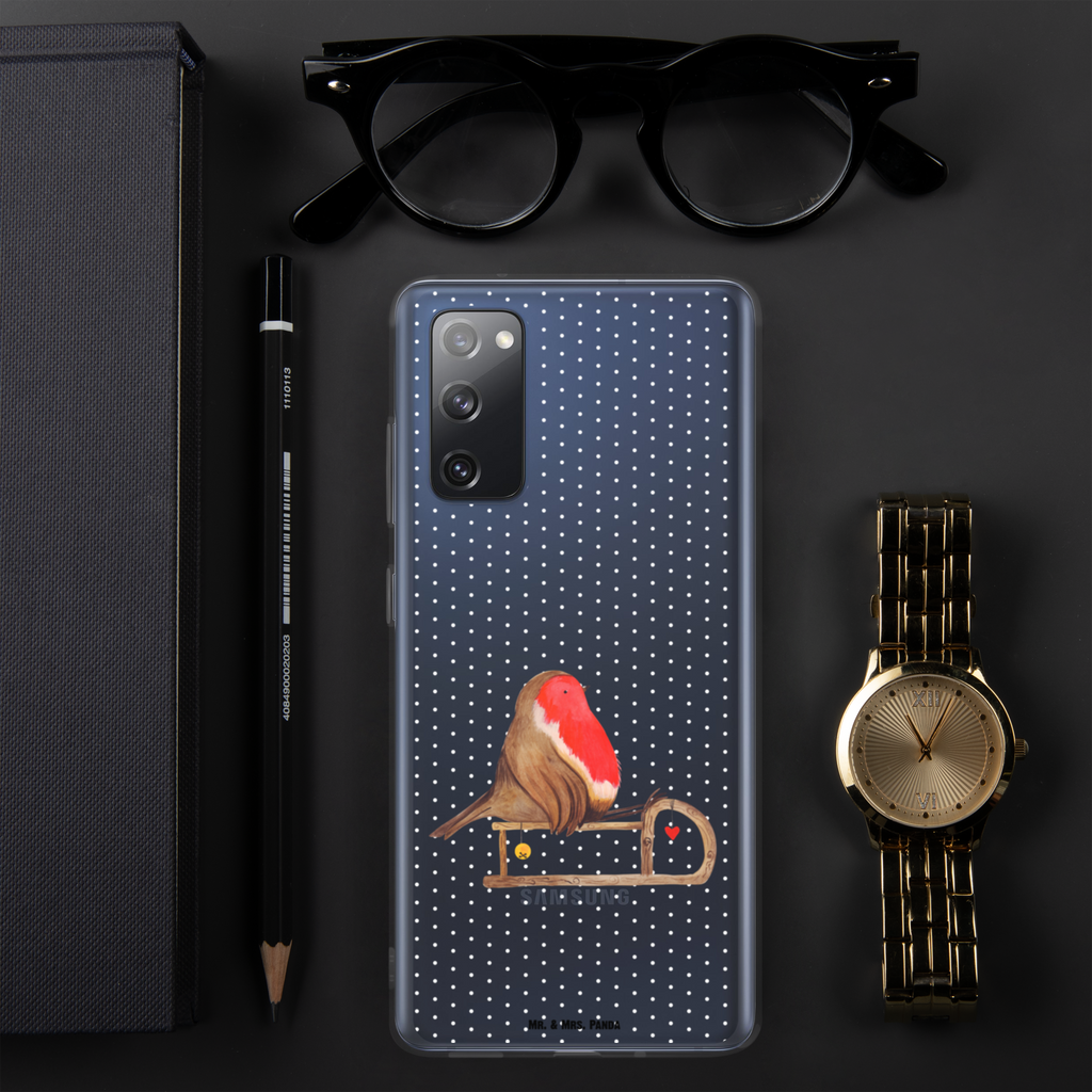 Handyhülle Rotkehlchen Schlitten Handyhülle, Handycover, Transparente Handyhülle, Flexible Handyhülle, Handyschutz, Transparent, Durchsichtig, Schutzhülle für Handy, Stilvolle Handyhülle, Robuste Handyhülle, Schutz vor Kratzern, Schützende Handyhülle, Winter, Weihnachten, Weihnachtsdeko, Nikolaus, Advent, Heiligabend, Wintermotiv, Schlitten, Vogel