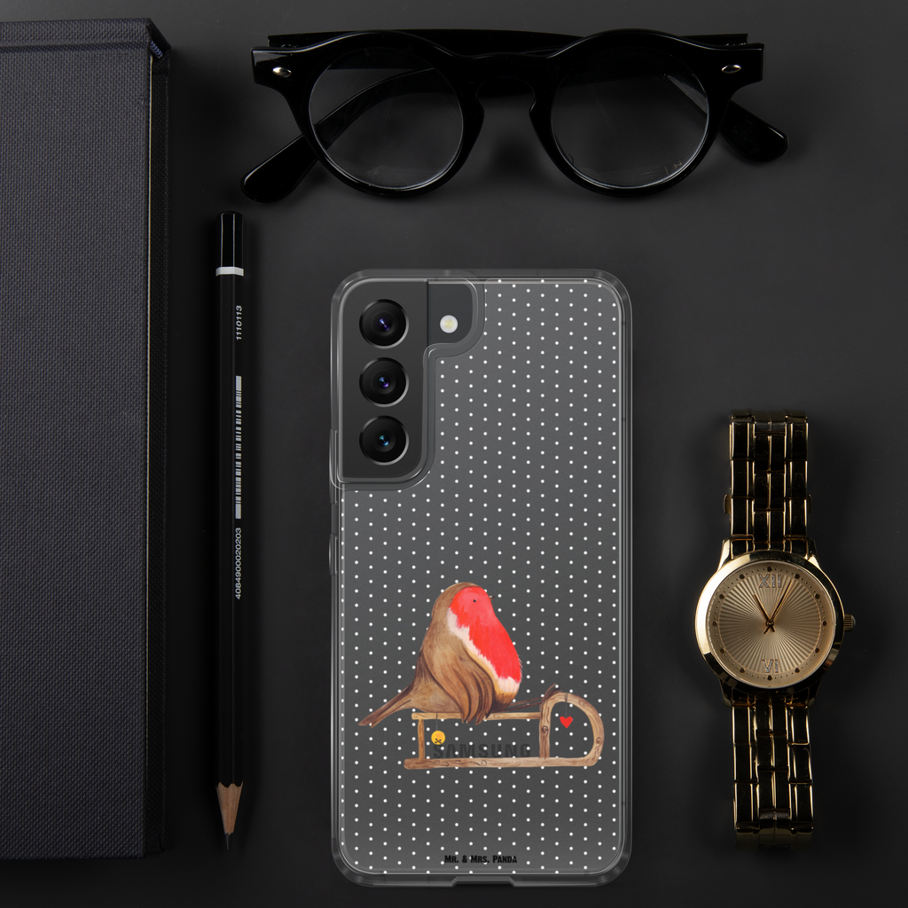 Handyhülle Rotkehlchen Schlitten Handyhülle, Handycover, Transparente Handyhülle, Flexible Handyhülle, Handyschutz, Transparent, Durchsichtig, Schutzhülle für Handy, Stilvolle Handyhülle, Robuste Handyhülle, Schutz vor Kratzern, Schützende Handyhülle, Winter, Weihnachten, Weihnachtsdeko, Nikolaus, Advent, Heiligabend, Wintermotiv, Schlitten, Vogel