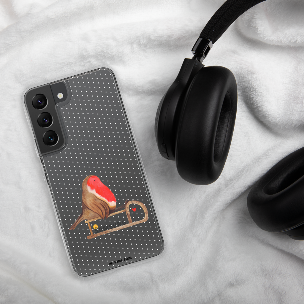 Handyhülle Rotkehlchen Schlitten Handyhülle, Handycover, Transparente Handyhülle, Flexible Handyhülle, Handyschutz, Transparent, Durchsichtig, Schutzhülle für Handy, Stilvolle Handyhülle, Robuste Handyhülle, Schutz vor Kratzern, Schützende Handyhülle, Winter, Weihnachten, Weihnachtsdeko, Nikolaus, Advent, Heiligabend, Wintermotiv, Schlitten, Vogel