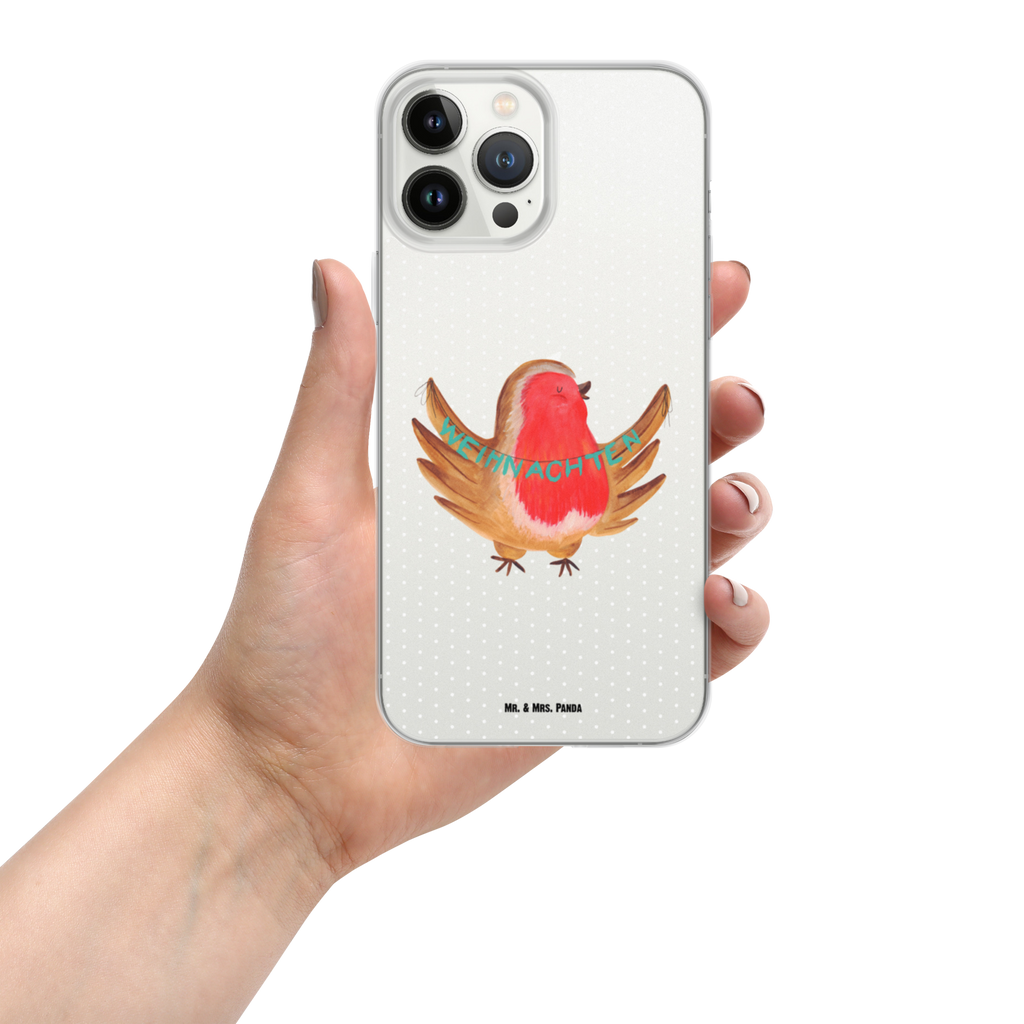 Handyhülle Rotkehlchen Weihnachten Handyhülle, Handycover, Transparente Handyhülle, Flexible Handyhülle, Handyschutz, Transparent, Durchsichtig, Schutzhülle für Handy, Stilvolle Handyhülle, Robuste Handyhülle, Schutz vor Kratzern, Schützende Handyhülle, Winter, Weihnachten, Weihnachtsdeko, Nikolaus, Advent, Heiligabend, Wintermotiv, Frohe Weihnachten, Weihnachtsmotiv, Weihnachtsgruß, Vogel, xmas