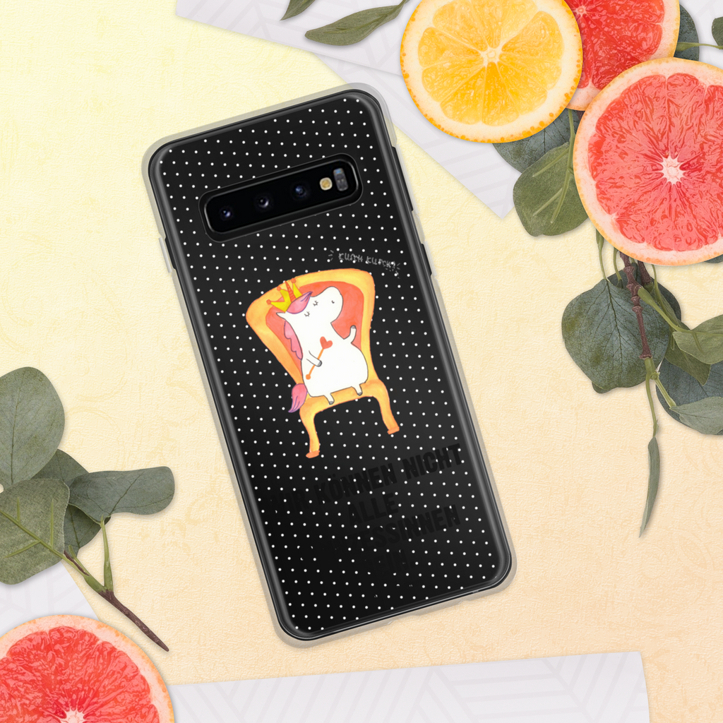 Handyhülle Einhorn König Handyhülle, Handycover, Transparente Handyhülle, Flexible Handyhülle, Handyschutz, Transparent, Durchsichtig, Schutzhülle für Handy, Stilvolle Handyhülle, Robuste Handyhülle, Schutz vor Kratzern, Schützende Handyhülle, Einhorn, Einhörner, Einhorn Deko, Pegasus, Unicorn, König, Präsident, Bundeskanzler, Herrscher, Kaiser, Prinzessin, Krone