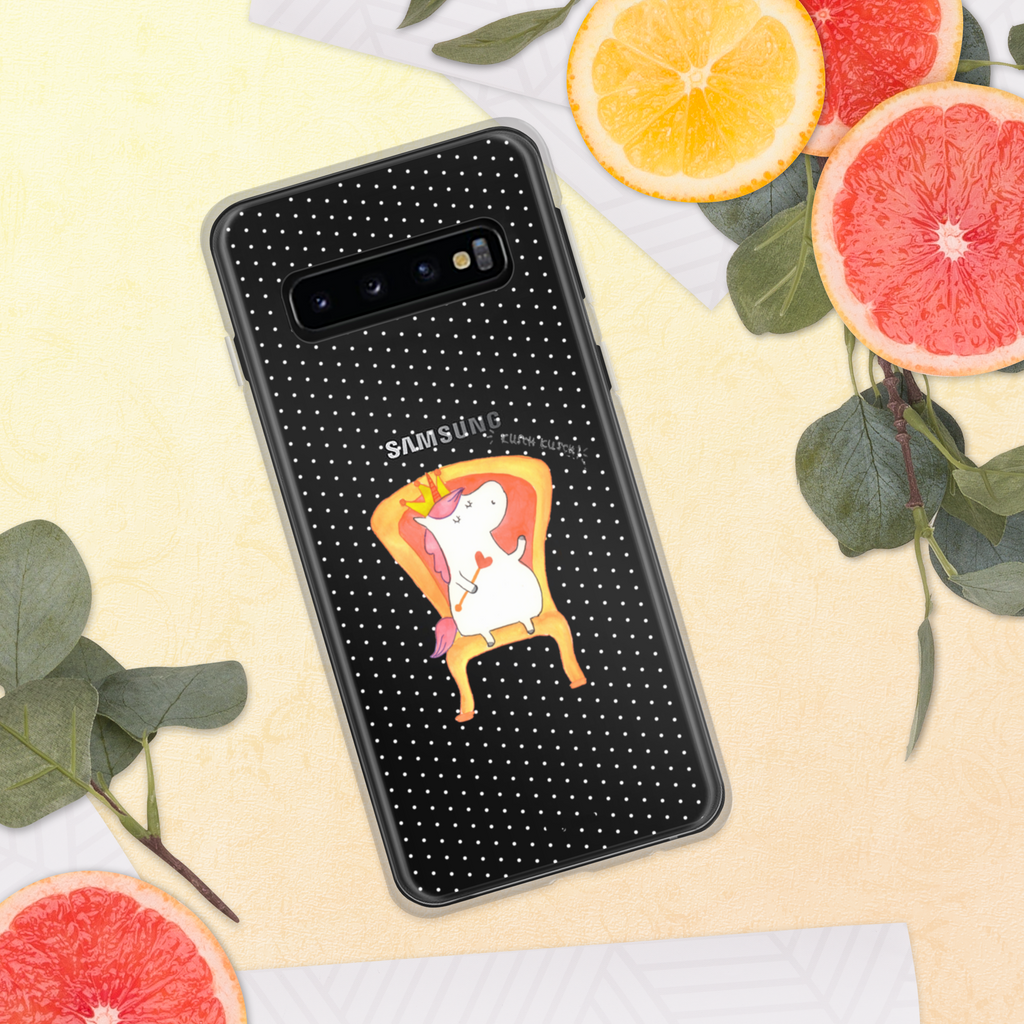 Handyhülle Einhorn König Handyhülle, Handycover, Transparente Handyhülle, Flexible Handyhülle, Handyschutz, Transparent, Durchsichtig, Schutzhülle für Handy, Stilvolle Handyhülle, Robuste Handyhülle, Schutz vor Kratzern, Schützende Handyhülle, Einhorn, Einhörner, Einhorn Deko, Pegasus, Unicorn, König, Präsident, Bundeskanzler, Herrscher, Kaiser, Prinzessin, Krone