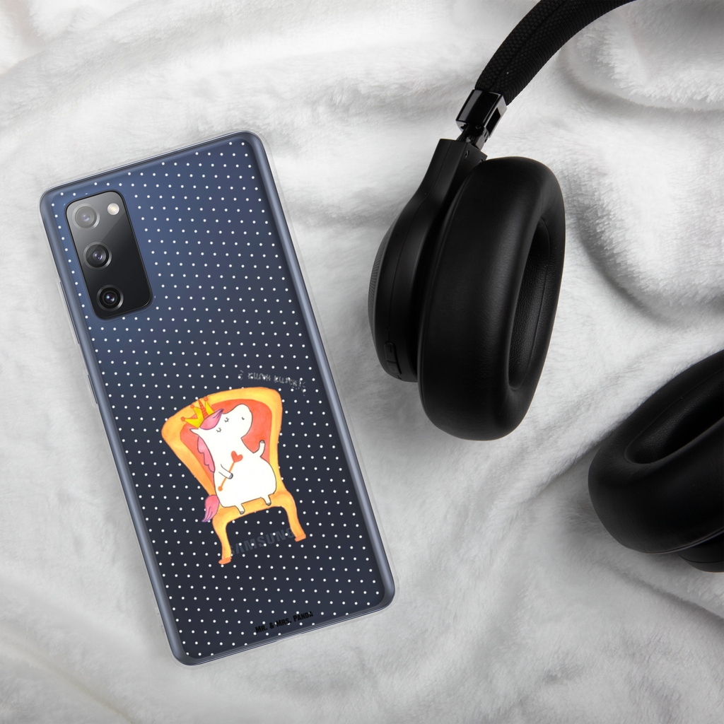 Handyhülle Einhorn König Handyhülle, Handycover, Transparente Handyhülle, Flexible Handyhülle, Handyschutz, Transparent, Durchsichtig, Schutzhülle für Handy, Stilvolle Handyhülle, Robuste Handyhülle, Schutz vor Kratzern, Schützende Handyhülle, Einhorn, Einhörner, Einhorn Deko, Pegasus, Unicorn, König, Präsident, Bundeskanzler, Herrscher, Kaiser, Prinzessin, Krone