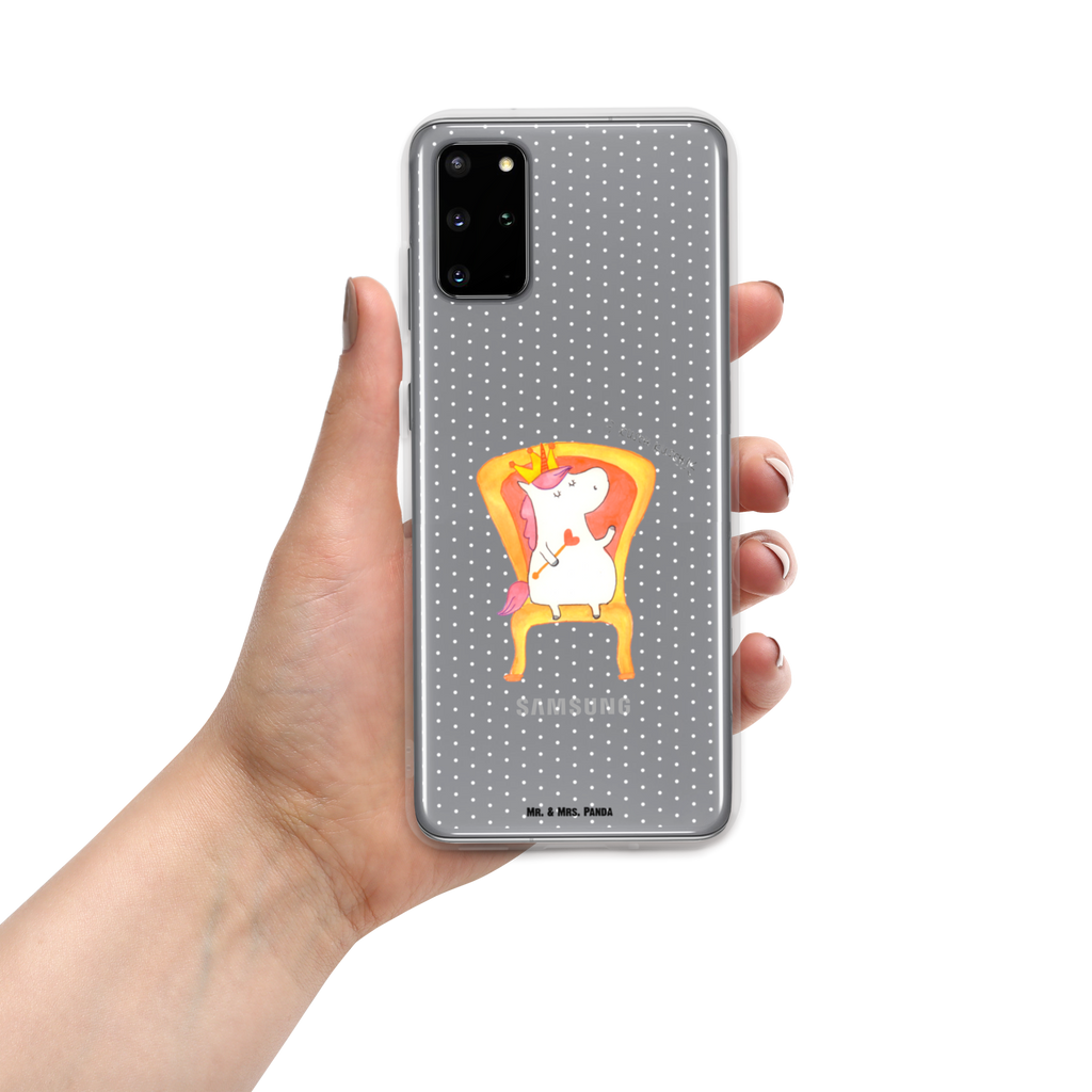 Handyhülle Einhorn König Handyhülle, Handycover, Transparente Handyhülle, Flexible Handyhülle, Handyschutz, Transparent, Durchsichtig, Schutzhülle für Handy, Stilvolle Handyhülle, Robuste Handyhülle, Schutz vor Kratzern, Schützende Handyhülle, Einhorn, Einhörner, Einhorn Deko, Pegasus, Unicorn, König, Präsident, Bundeskanzler, Herrscher, Kaiser, Prinzessin, Krone