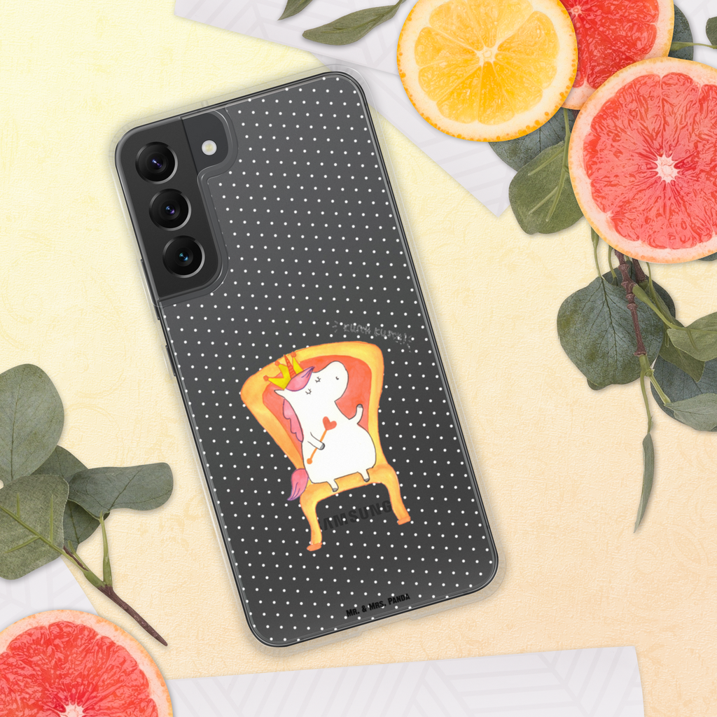 Handyhülle Einhorn König Handyhülle, Handycover, Transparente Handyhülle, Flexible Handyhülle, Handyschutz, Transparent, Durchsichtig, Schutzhülle für Handy, Stilvolle Handyhülle, Robuste Handyhülle, Schutz vor Kratzern, Schützende Handyhülle, Einhorn, Einhörner, Einhorn Deko, Pegasus, Unicorn, König, Präsident, Bundeskanzler, Herrscher, Kaiser, Prinzessin, Krone