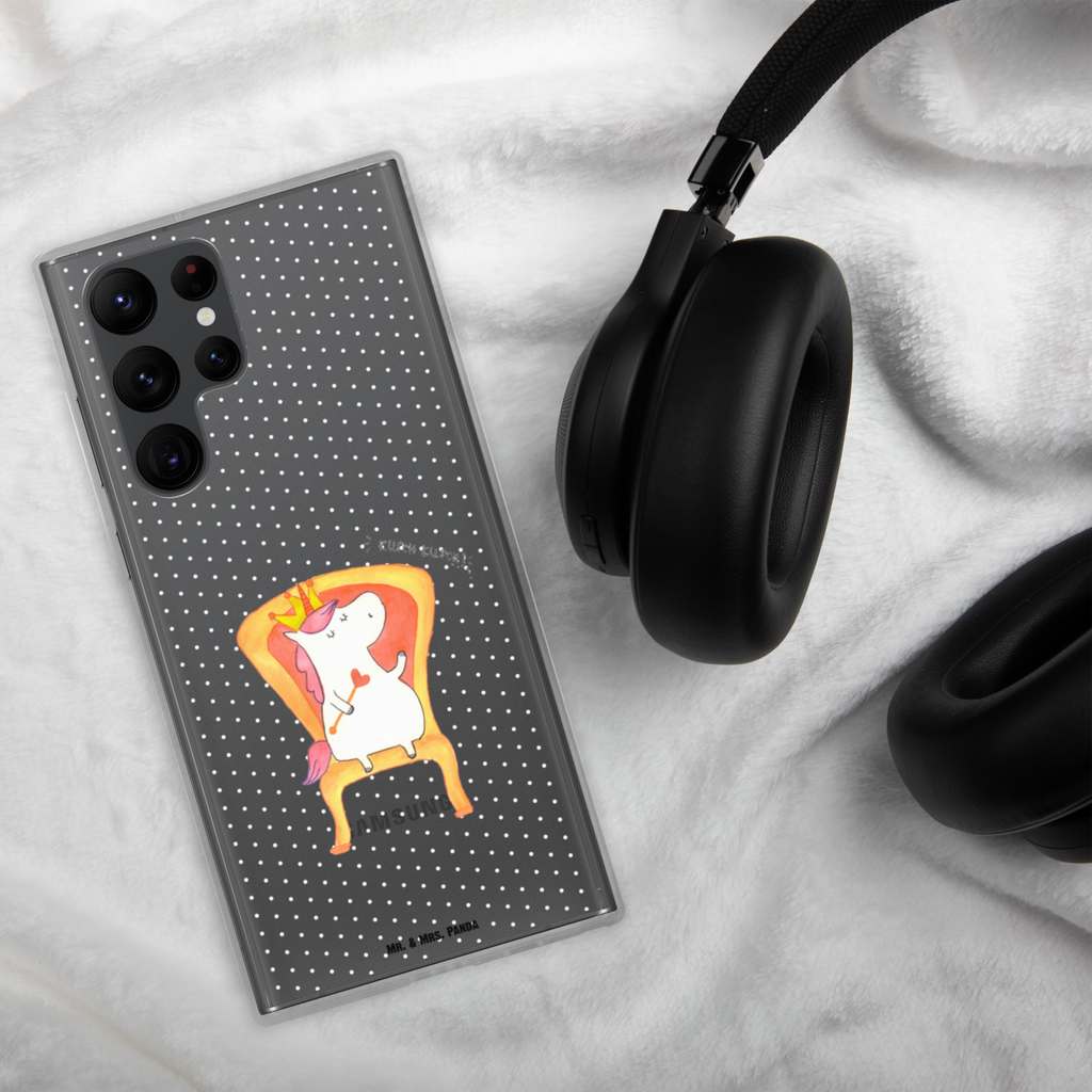 Handyhülle Einhorn König Handyhülle, Handycover, Transparente Handyhülle, Flexible Handyhülle, Handyschutz, Transparent, Durchsichtig, Schutzhülle für Handy, Stilvolle Handyhülle, Robuste Handyhülle, Schutz vor Kratzern, Schützende Handyhülle, Einhorn, Einhörner, Einhorn Deko, Pegasus, Unicorn, König, Präsident, Bundeskanzler, Herrscher, Kaiser, Prinzessin, Krone