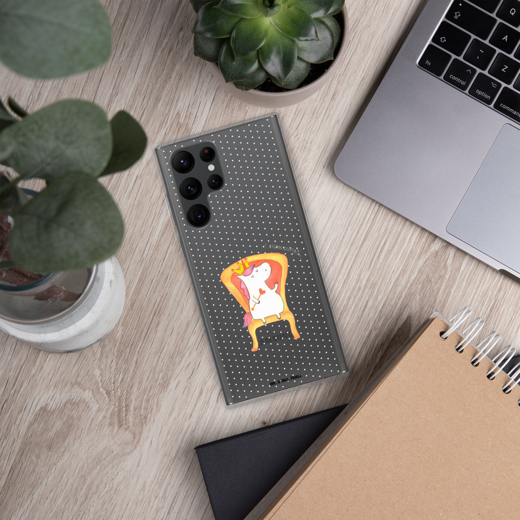 Handyhülle Einhorn König Handyhülle, Handycover, Transparente Handyhülle, Flexible Handyhülle, Handyschutz, Transparent, Durchsichtig, Schutzhülle für Handy, Stilvolle Handyhülle, Robuste Handyhülle, Schutz vor Kratzern, Schützende Handyhülle, Einhorn, Einhörner, Einhorn Deko, Pegasus, Unicorn, König, Präsident, Bundeskanzler, Herrscher, Kaiser, Prinzessin, Krone