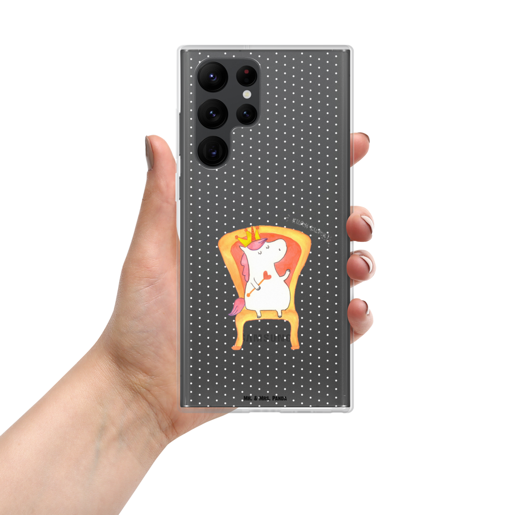 Handyhülle Einhorn König Handyhülle, Handycover, Transparente Handyhülle, Flexible Handyhülle, Handyschutz, Transparent, Durchsichtig, Schutzhülle für Handy, Stilvolle Handyhülle, Robuste Handyhülle, Schutz vor Kratzern, Schützende Handyhülle, Einhorn, Einhörner, Einhorn Deko, Pegasus, Unicorn, König, Präsident, Bundeskanzler, Herrscher, Kaiser, Prinzessin, Krone