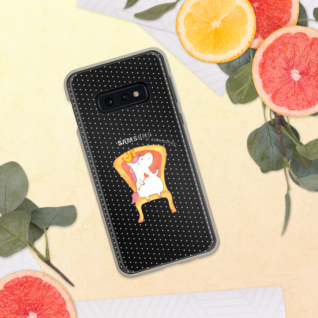 Handyhülle Einhorn König Handyhülle, Handycover, Transparente Handyhülle, Flexible Handyhülle, Handyschutz, Transparent, Durchsichtig, Schutzhülle für Handy, Stilvolle Handyhülle, Robuste Handyhülle, Schutz vor Kratzern, Schützende Handyhülle, Einhorn, Einhörner, Einhorn Deko, Pegasus, Unicorn, König, Präsident, Bundeskanzler, Herrscher, Kaiser, Prinzessin, Krone