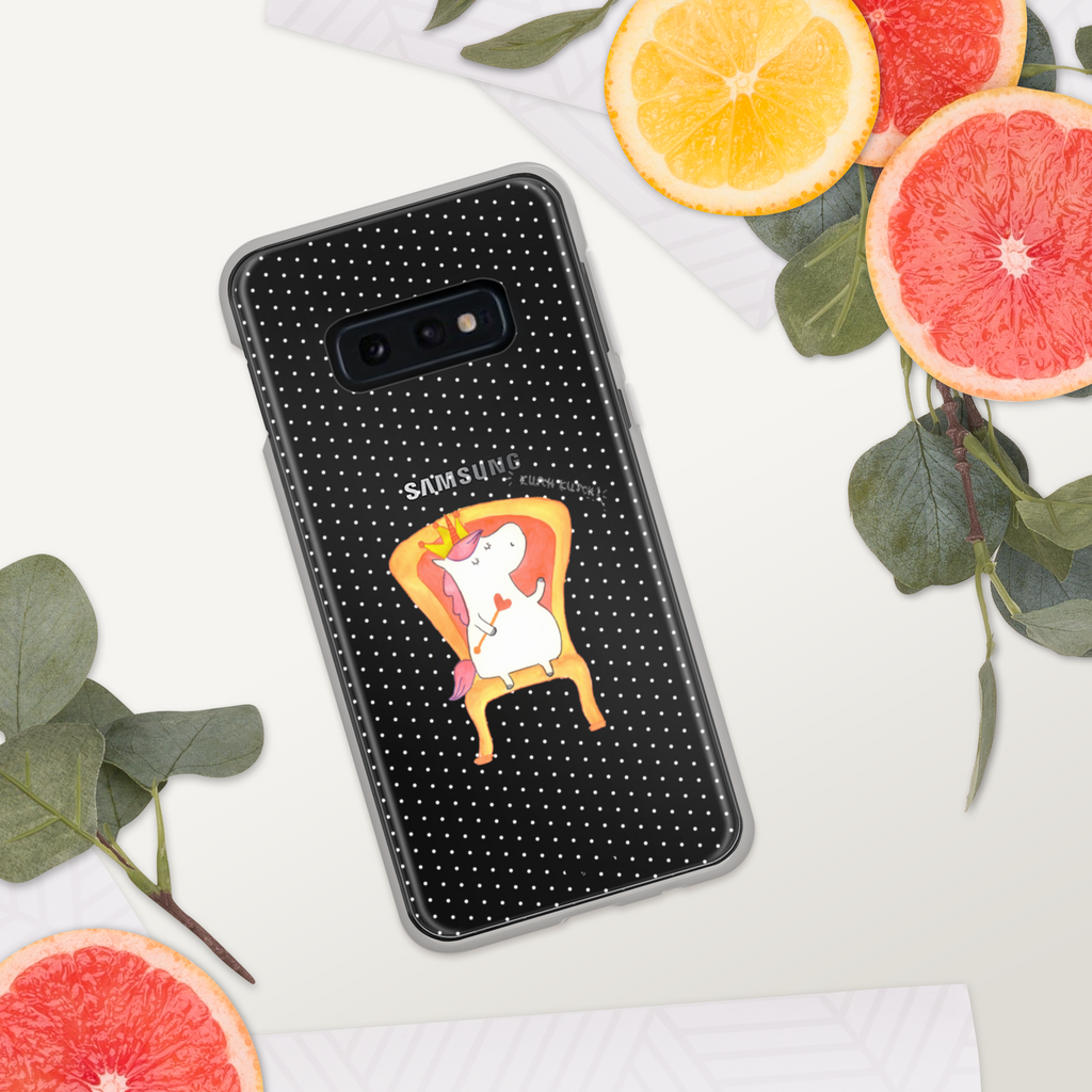 Handyhülle Einhorn König Handyhülle, Handycover, Transparente Handyhülle, Flexible Handyhülle, Handyschutz, Transparent, Durchsichtig, Schutzhülle für Handy, Stilvolle Handyhülle, Robuste Handyhülle, Schutz vor Kratzern, Schützende Handyhülle, Einhorn, Einhörner, Einhorn Deko, Pegasus, Unicorn, König, Präsident, Bundeskanzler, Herrscher, Kaiser, Prinzessin, Krone