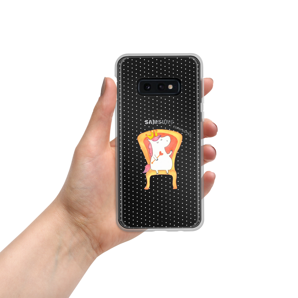 Handyhülle Einhorn König Handyhülle, Handycover, Transparente Handyhülle, Flexible Handyhülle, Handyschutz, Transparent, Durchsichtig, Schutzhülle für Handy, Stilvolle Handyhülle, Robuste Handyhülle, Schutz vor Kratzern, Schützende Handyhülle, Einhorn, Einhörner, Einhorn Deko, Pegasus, Unicorn, König, Präsident, Bundeskanzler, Herrscher, Kaiser, Prinzessin, Krone