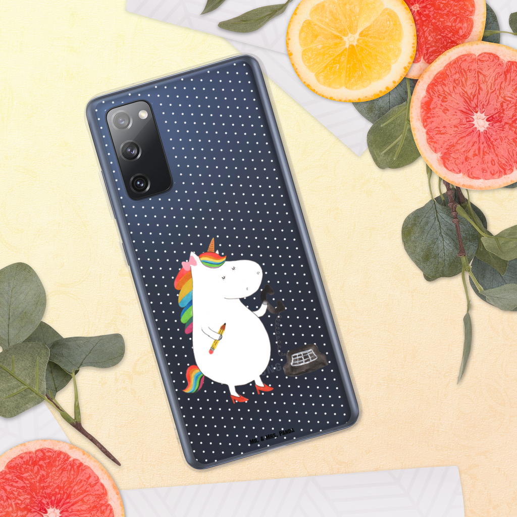 Handyhülle Einhorn Sekretärin Handyhülle, Handycover, Transparente Handyhülle, Flexible Handyhülle, Handyschutz, Transparent, Durchsichtig, Schutzhülle für Handy, Stilvolle Handyhülle, Robuste Handyhülle, Schutz vor Kratzern, Schützende Handyhülle, Einhorn, Einhörner, Einhorn Deko, Pegasus, Unicorn, Sekretärin, Büro, Rechtsanwältin, Rechtsanwaltsgehilfin, Steuerbüro, Steuerkanzlei, Bürokraft, Bürohilfe