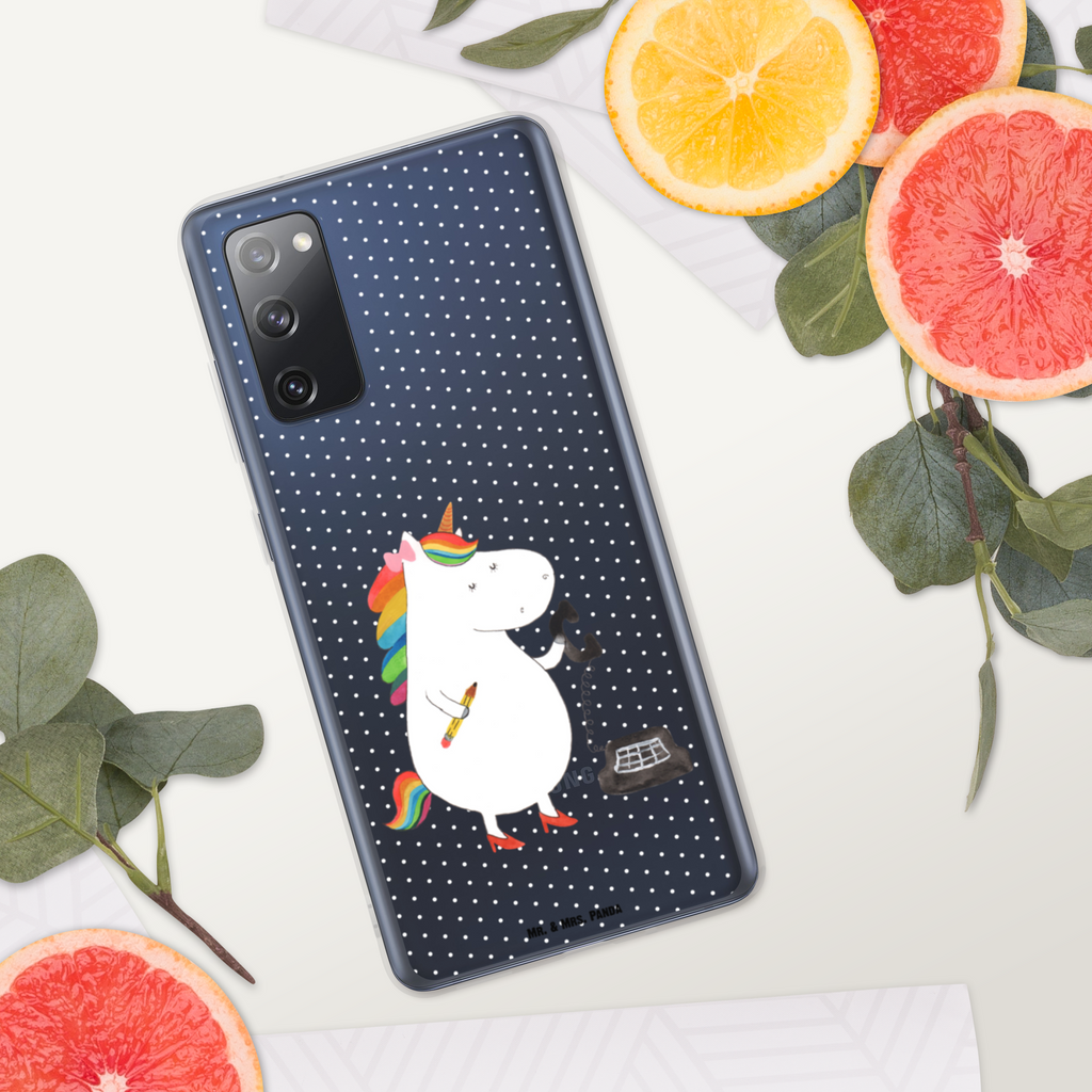 Handyhülle Einhorn Sekretärin Handyhülle, Handycover, Transparente Handyhülle, Flexible Handyhülle, Handyschutz, Transparent, Durchsichtig, Schutzhülle für Handy, Stilvolle Handyhülle, Robuste Handyhülle, Schutz vor Kratzern, Schützende Handyhülle, Einhorn, Einhörner, Einhorn Deko, Pegasus, Unicorn, Sekretärin, Büro, Rechtsanwältin, Rechtsanwaltsgehilfin, Steuerbüro, Steuerkanzlei, Bürokraft, Bürohilfe