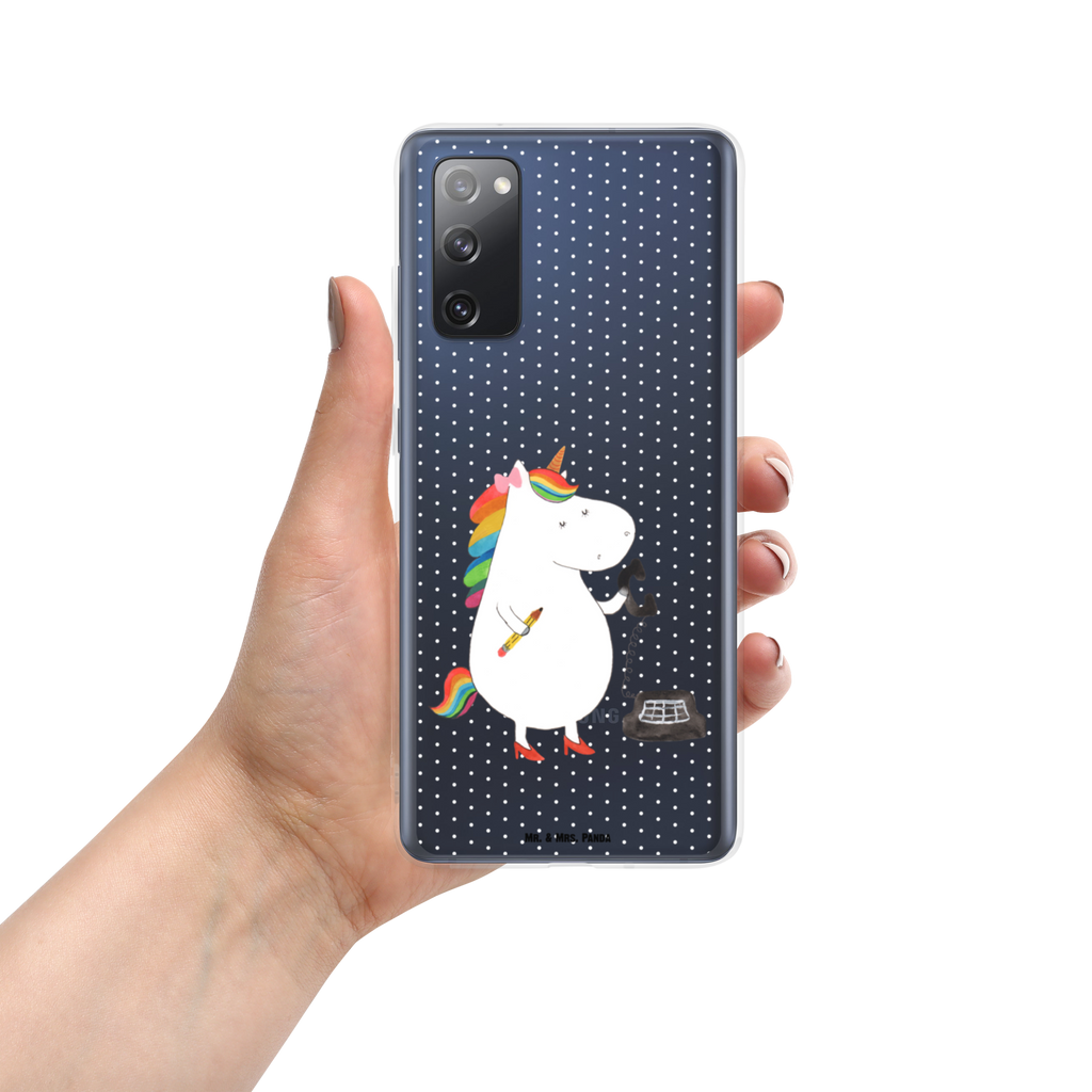 Handyhülle Einhorn Sekretärin Handyhülle, Handycover, Transparente Handyhülle, Flexible Handyhülle, Handyschutz, Transparent, Durchsichtig, Schutzhülle für Handy, Stilvolle Handyhülle, Robuste Handyhülle, Schutz vor Kratzern, Schützende Handyhülle, Einhorn, Einhörner, Einhorn Deko, Pegasus, Unicorn, Sekretärin, Büro, Rechtsanwältin, Rechtsanwaltsgehilfin, Steuerbüro, Steuerkanzlei, Bürokraft, Bürohilfe