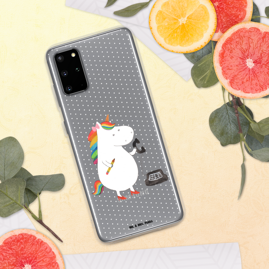 Handyhülle Einhorn Sekretärin Handyhülle, Handycover, Transparente Handyhülle, Flexible Handyhülle, Handyschutz, Transparent, Durchsichtig, Schutzhülle für Handy, Stilvolle Handyhülle, Robuste Handyhülle, Schutz vor Kratzern, Schützende Handyhülle, Einhorn, Einhörner, Einhorn Deko, Pegasus, Unicorn, Sekretärin, Büro, Rechtsanwältin, Rechtsanwaltsgehilfin, Steuerbüro, Steuerkanzlei, Bürokraft, Bürohilfe