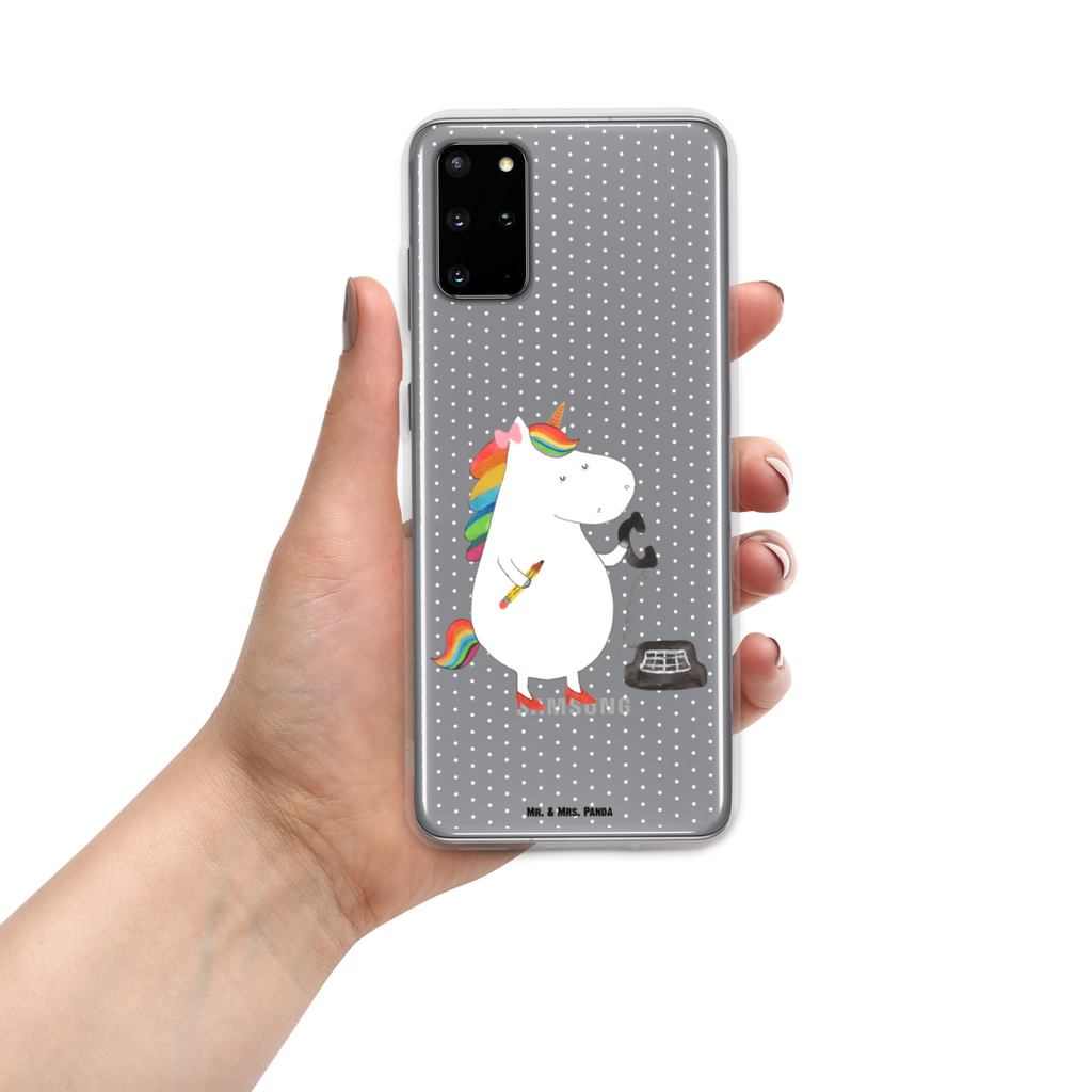 Handyhülle Einhorn Sekretärin Handyhülle, Handycover, Transparente Handyhülle, Flexible Handyhülle, Handyschutz, Transparent, Durchsichtig, Schutzhülle für Handy, Stilvolle Handyhülle, Robuste Handyhülle, Schutz vor Kratzern, Schützende Handyhülle, Einhorn, Einhörner, Einhorn Deko, Pegasus, Unicorn, Sekretärin, Büro, Rechtsanwältin, Rechtsanwaltsgehilfin, Steuerbüro, Steuerkanzlei, Bürokraft, Bürohilfe