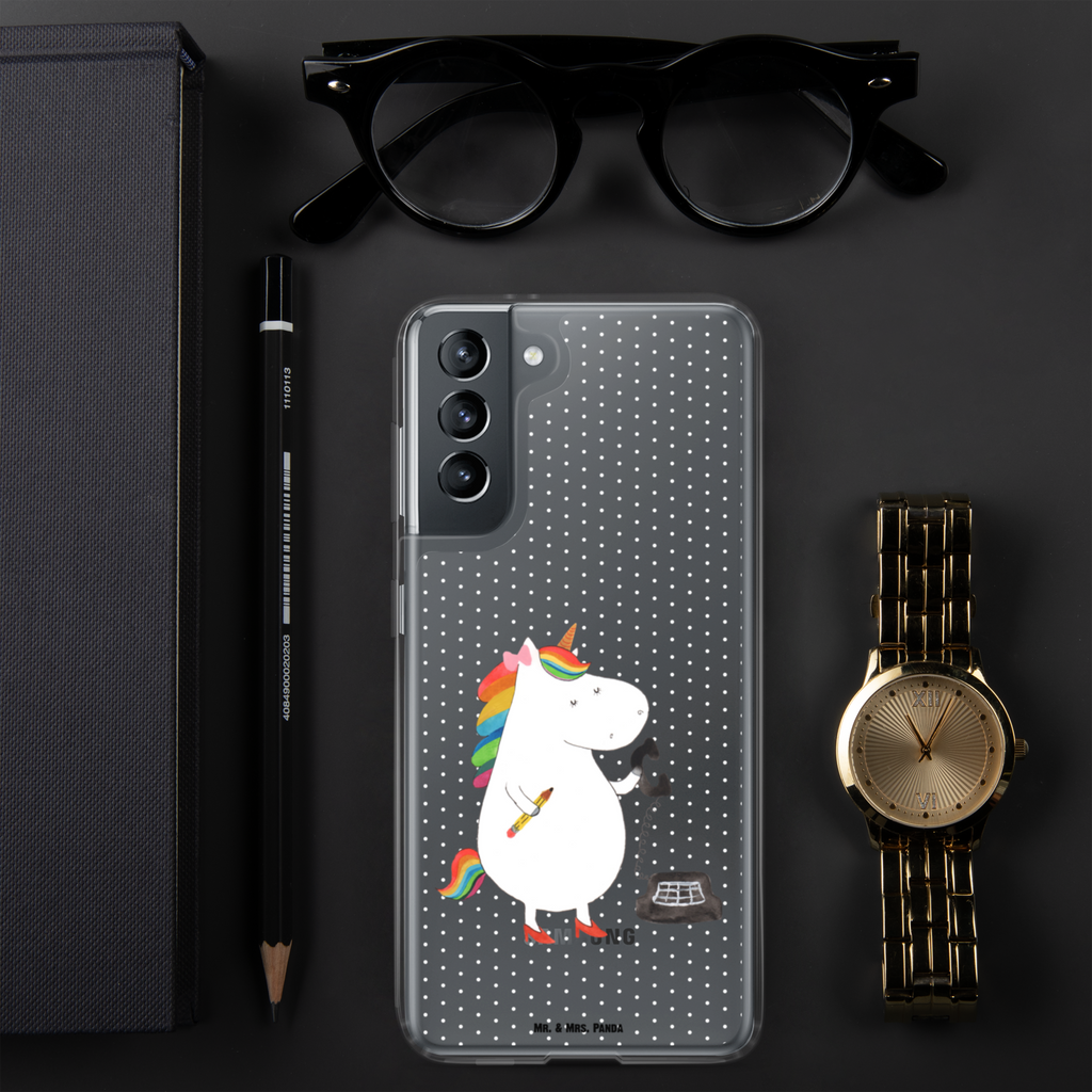 Handyhülle Einhorn Sekretärin Handyhülle, Handycover, Transparente Handyhülle, Flexible Handyhülle, Handyschutz, Transparent, Durchsichtig, Schutzhülle für Handy, Stilvolle Handyhülle, Robuste Handyhülle, Schutz vor Kratzern, Schützende Handyhülle, Einhorn, Einhörner, Einhorn Deko, Pegasus, Unicorn, Sekretärin, Büro, Rechtsanwältin, Rechtsanwaltsgehilfin, Steuerbüro, Steuerkanzlei, Bürokraft, Bürohilfe