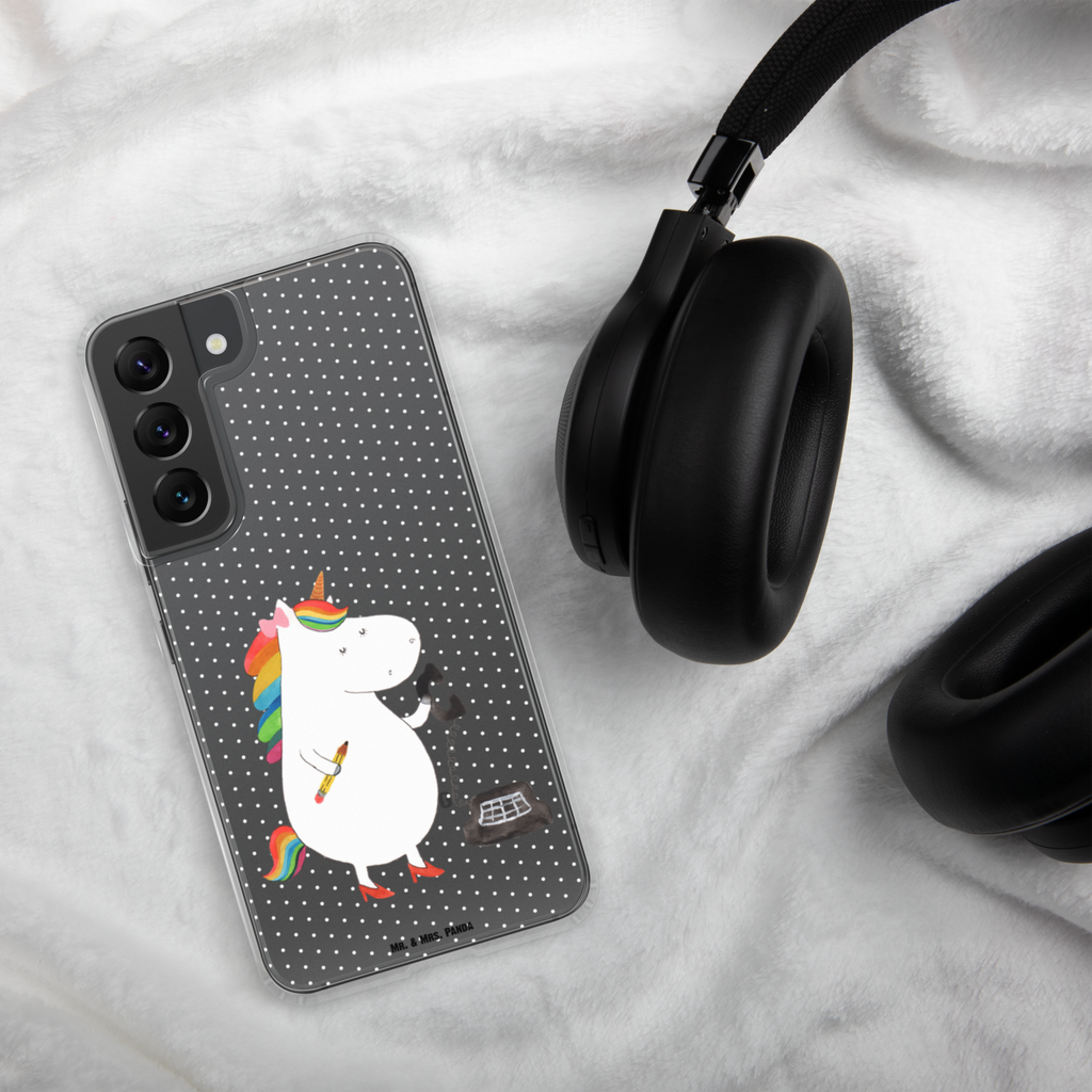 Handyhülle Einhorn Sekretärin Handyhülle, Handycover, Transparente Handyhülle, Flexible Handyhülle, Handyschutz, Transparent, Durchsichtig, Schutzhülle für Handy, Stilvolle Handyhülle, Robuste Handyhülle, Schutz vor Kratzern, Schützende Handyhülle, Einhorn, Einhörner, Einhorn Deko, Pegasus, Unicorn, Sekretärin, Büro, Rechtsanwältin, Rechtsanwaltsgehilfin, Steuerbüro, Steuerkanzlei, Bürokraft, Bürohilfe