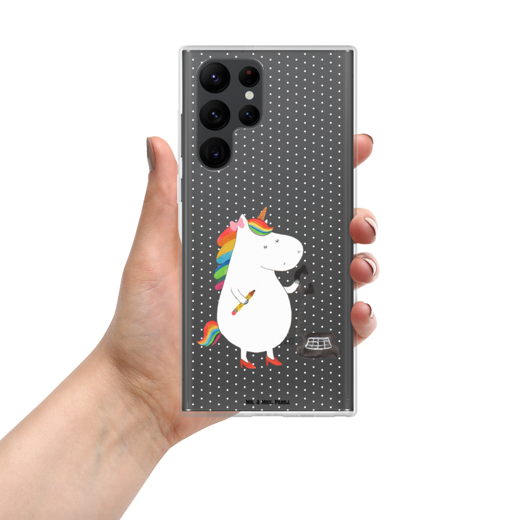 Handyhülle Einhorn Sekretärin Handyhülle, Handycover, Transparente Handyhülle, Flexible Handyhülle, Handyschutz, Transparent, Durchsichtig, Schutzhülle für Handy, Stilvolle Handyhülle, Robuste Handyhülle, Schutz vor Kratzern, Schützende Handyhülle, Einhorn, Einhörner, Einhorn Deko, Pegasus, Unicorn, Sekretärin, Büro, Rechtsanwältin, Rechtsanwaltsgehilfin, Steuerbüro, Steuerkanzlei, Bürokraft, Bürohilfe