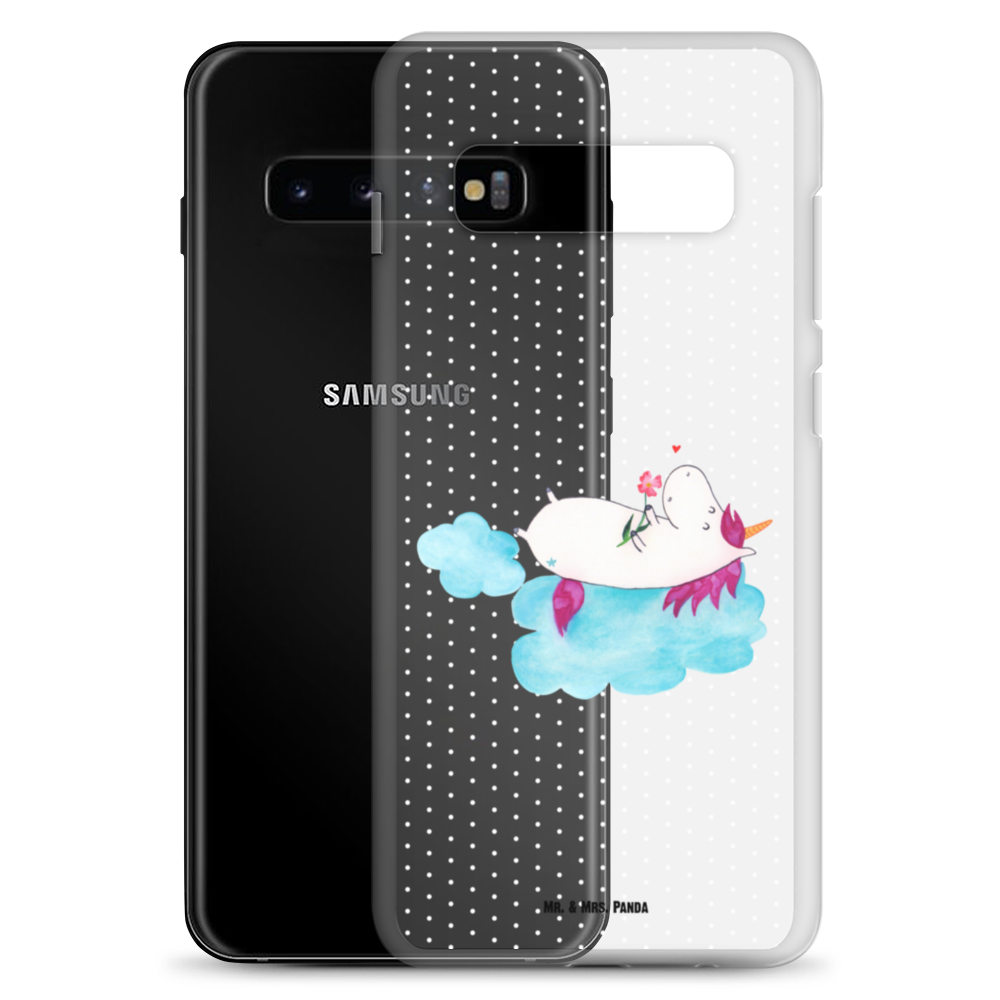 Handyhülle Einhorn verliebt auf Wolke Einhorn, Einhörner, Unicorn, verliebt, Liebe, Liebesbeweis, Freundin, Wolke Handyhülle, Handycover, Transparente Handyhülle, Flexible Handyhülle, Handyschutz, Transparent, Durchsichtig, Schutzhülle für Handy, Stilvolle Handyhülle, Robuste Handyhülle, Schutz vor Kratzern, Schützende Handyhülle  Einhorn, Einhörner, Einhorn Deko, Pegasus, Unicorn