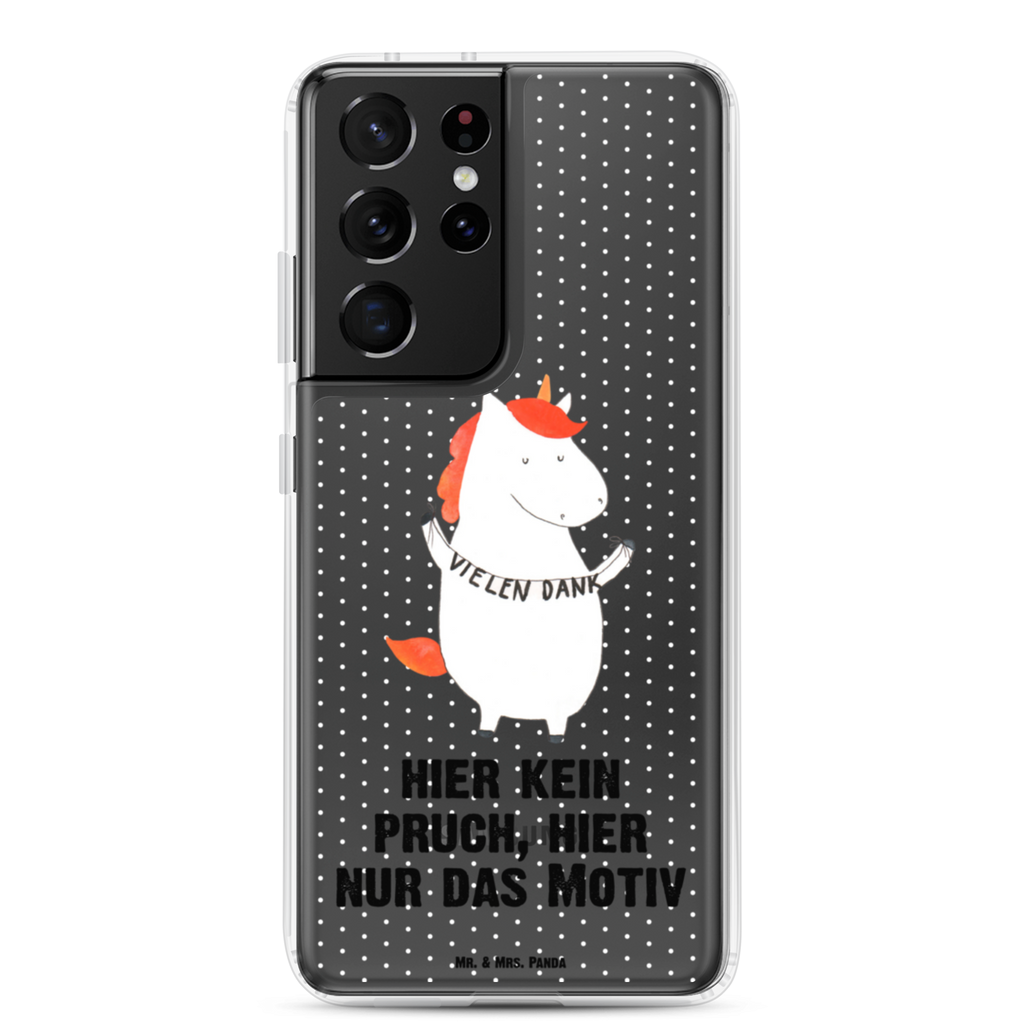 Handyhülle Einhorn Vielen Dank Danke, vielen Dank, Einhorn, Einhörner, Dankeschön, Danksagung, Handyhülle, Handycover, Transparente Handyhülle, Flexible Handyhülle, Handyschutz, Transparent, Durchsichtig, Schutzhülle für Handy, Stilvolle Handyhülle, Robuste Handyhülle, Schutz vor Kratzern, Schützende Handyhülle  Einhorn, Einhörner, Einhorn Deko, Pegasus, Unicorn