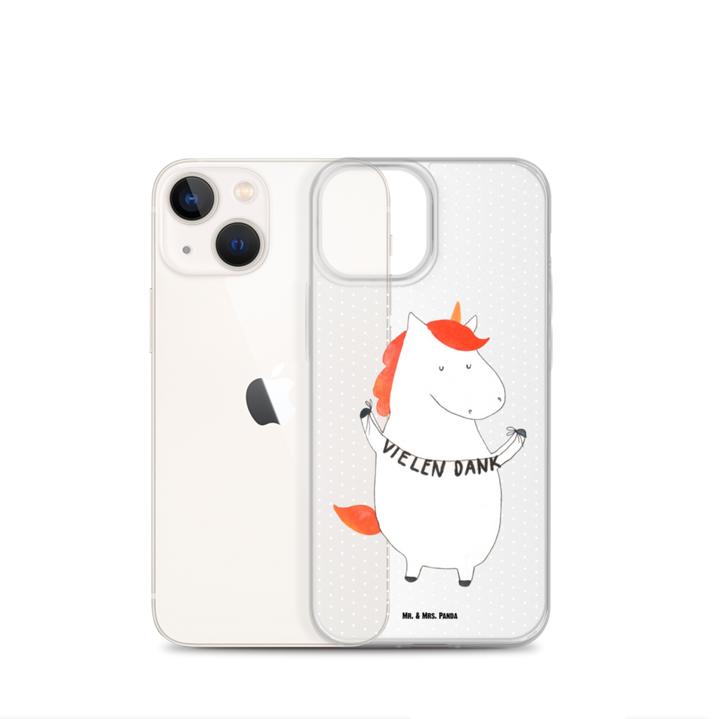 Handyhülle Einhorn Vielen Dank Danke, vielen Dank, Einhorn, Einhörner, Dankeschön, Danksagung, Handyhülle, Handycover, Transparente Handyhülle, Flexible Handyhülle, Handyschutz, Transparent, Durchsichtig, Schutzhülle für Handy, Stilvolle Handyhülle, Robuste Handyhülle, Schutz vor Kratzern, Schützende Handyhülle  Einhorn, Einhörner, Einhorn Deko, Pegasus, Unicorn