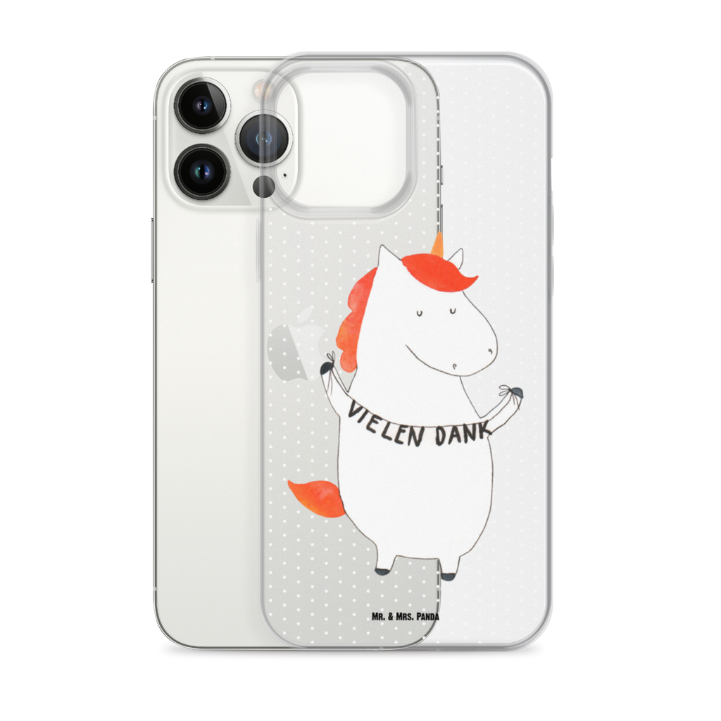 Handyhülle Einhorn Vielen Dank Danke, vielen Dank, Einhorn, Einhörner, Dankeschön, Danksagung, Handyhülle, Handycover, Transparente Handyhülle, Flexible Handyhülle, Handyschutz, Transparent, Durchsichtig, Schutzhülle für Handy, Stilvolle Handyhülle, Robuste Handyhülle, Schutz vor Kratzern, Schützende Handyhülle  Einhorn, Einhörner, Einhorn Deko, Pegasus, Unicorn