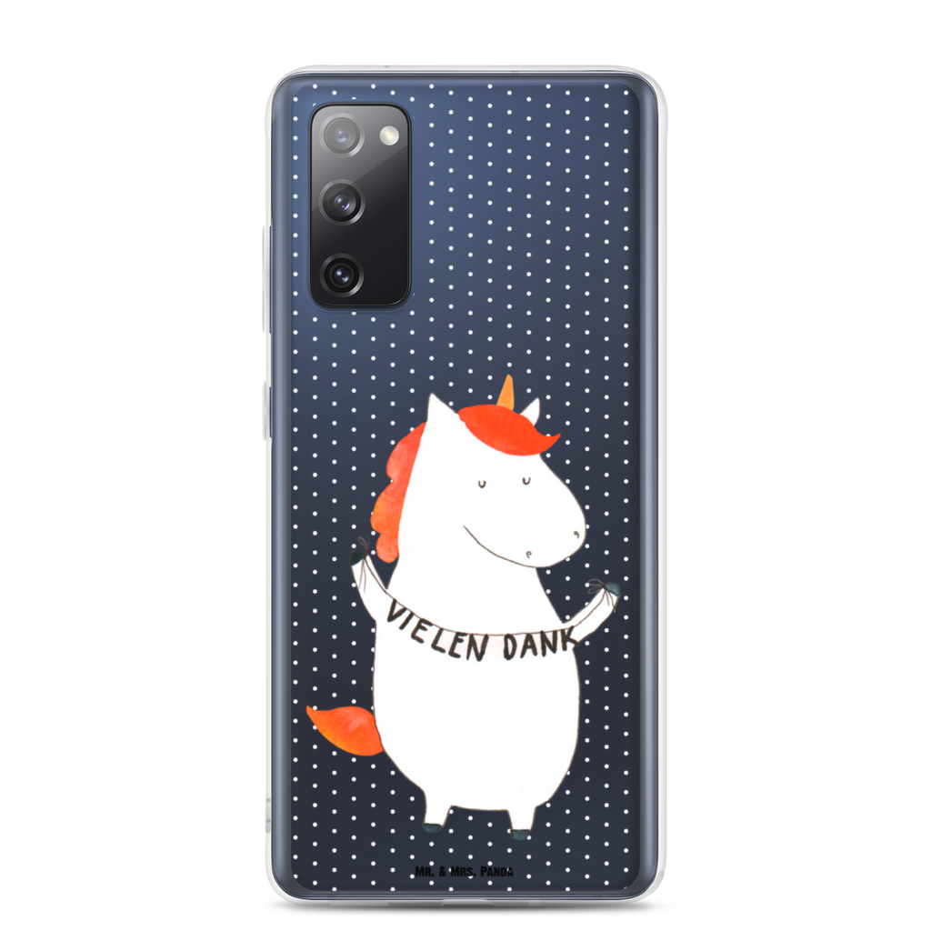 Handyhülle Einhorn Vielen Dank Danke, vielen Dank, Einhorn, Einhörner, Dankeschön, Danksagung, Handyhülle, Handycover, Transparente Handyhülle, Flexible Handyhülle, Handyschutz, Transparent, Durchsichtig, Schutzhülle für Handy, Stilvolle Handyhülle, Robuste Handyhülle, Schutz vor Kratzern, Schützende Handyhülle  Einhorn, Einhörner, Einhorn Deko, Pegasus, Unicorn