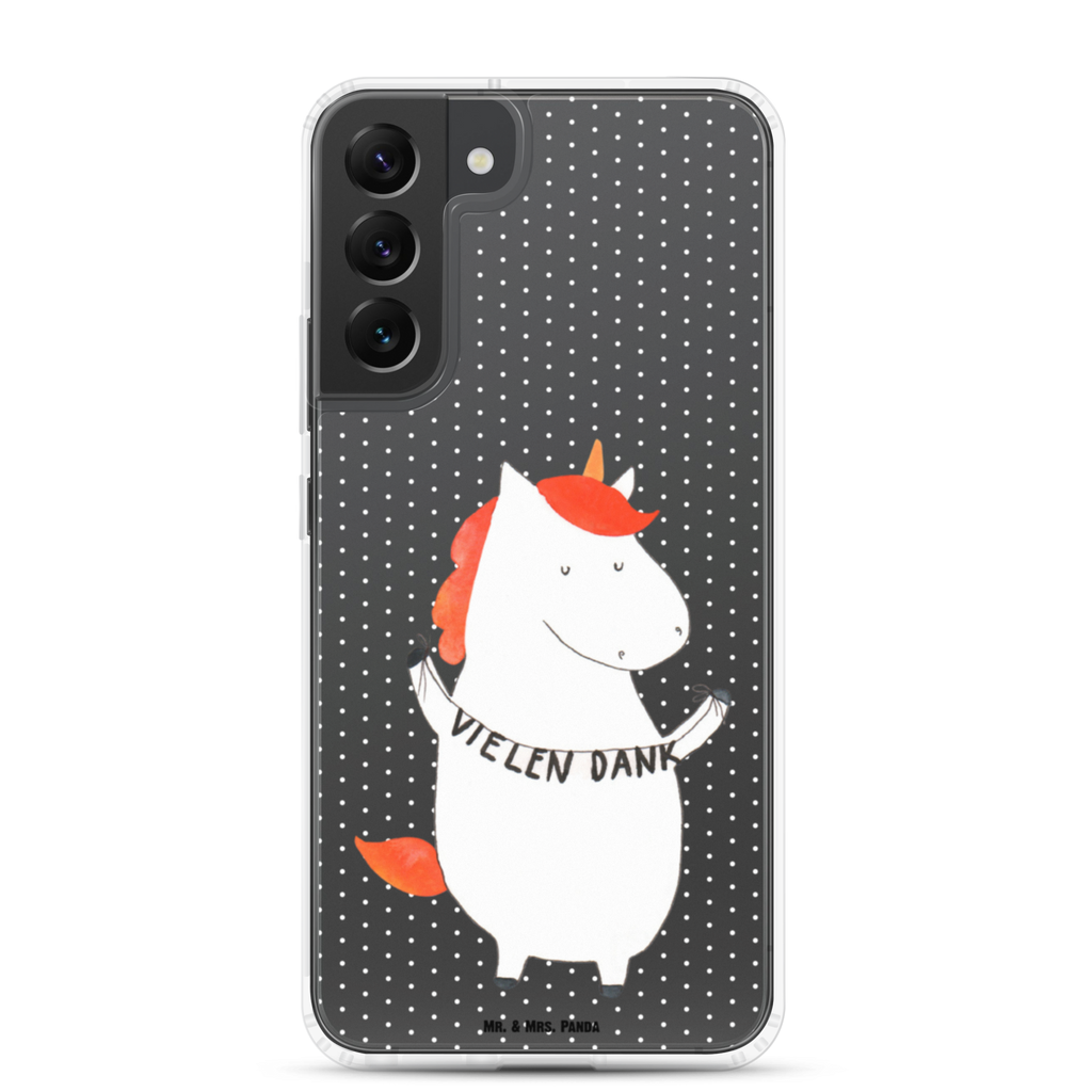 Handyhülle Einhorn Vielen Dank Danke, vielen Dank, Einhorn, Einhörner, Dankeschön, Danksagung, Handyhülle, Handycover, Transparente Handyhülle, Flexible Handyhülle, Handyschutz, Transparent, Durchsichtig, Schutzhülle für Handy, Stilvolle Handyhülle, Robuste Handyhülle, Schutz vor Kratzern, Schützende Handyhülle  Einhorn, Einhörner, Einhorn Deko, Pegasus, Unicorn
