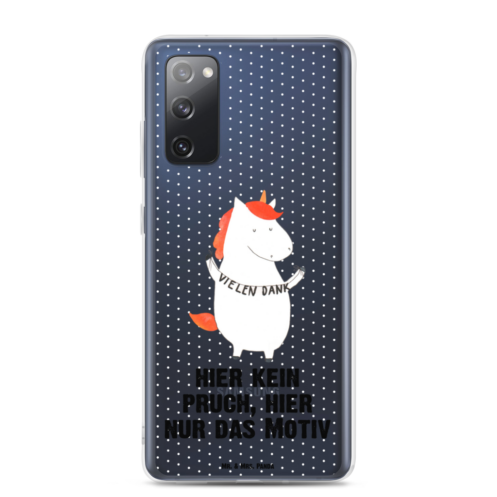 Handyhülle Einhorn Vielen Dank Danke, vielen Dank, Einhorn, Einhörner, Dankeschön, Danksagung, Handyhülle, Handycover, Transparente Handyhülle, Flexible Handyhülle, Handyschutz, Transparent, Durchsichtig, Schutzhülle für Handy, Stilvolle Handyhülle, Robuste Handyhülle, Schutz vor Kratzern, Schützende Handyhülle  Einhorn, Einhörner, Einhorn Deko, Pegasus, Unicorn