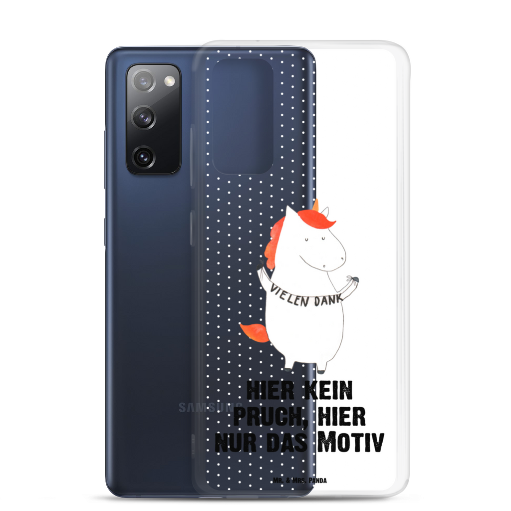 Handyhülle Einhorn Vielen Dank Danke, vielen Dank, Einhorn, Einhörner, Dankeschön, Danksagung, Handyhülle, Handycover, Transparente Handyhülle, Flexible Handyhülle, Handyschutz, Transparent, Durchsichtig, Schutzhülle für Handy, Stilvolle Handyhülle, Robuste Handyhülle, Schutz vor Kratzern, Schützende Handyhülle  Einhorn, Einhörner, Einhorn Deko, Pegasus, Unicorn