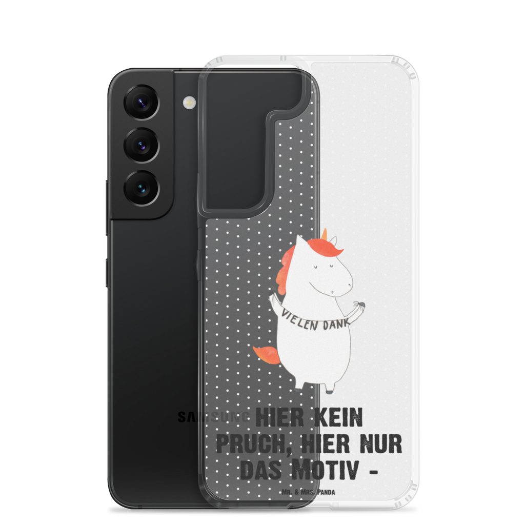 Handyhülle Einhorn Vielen Dank Danke, vielen Dank, Einhorn, Einhörner, Dankeschön, Danksagung, Handyhülle, Handycover, Transparente Handyhülle, Flexible Handyhülle, Handyschutz, Transparent, Durchsichtig, Schutzhülle für Handy, Stilvolle Handyhülle, Robuste Handyhülle, Schutz vor Kratzern, Schützende Handyhülle  Einhorn, Einhörner, Einhorn Deko, Pegasus, Unicorn