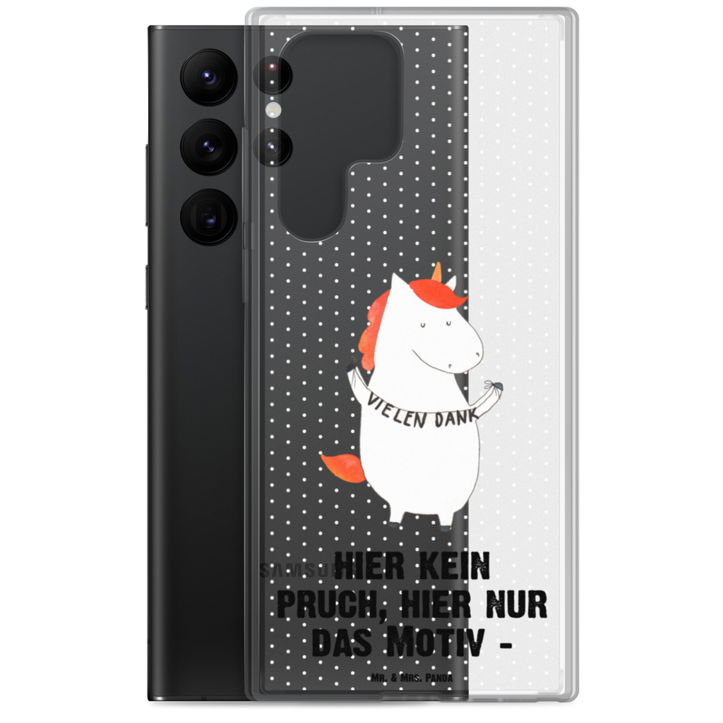 Handyhülle Einhorn Vielen Dank Danke, vielen Dank, Einhorn, Einhörner, Dankeschön, Danksagung, Handyhülle, Handycover, Transparente Handyhülle, Flexible Handyhülle, Handyschutz, Transparent, Durchsichtig, Schutzhülle für Handy, Stilvolle Handyhülle, Robuste Handyhülle, Schutz vor Kratzern, Schützende Handyhülle  Einhorn, Einhörner, Einhorn Deko, Pegasus, Unicorn