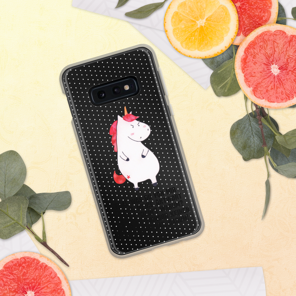Handyhülle Einhorn wütend Einhorn, Einhörner, Unicorn, Realität, Ansage, lustlos, nein, Büro, Arbeit, wütend, dumme Fragen, lustig, Spaß, Geschenk  Handyhülle, Handycover, Transparente Handyhülle, Flexible Handyhülle, Handyschutz, Transparent, Durchsichtig, Schutzhülle für Handy, Stilvolle Handyhülle, Robuste Handyhülle, Schutz vor Kratzern, Schützende Handyhülle  Einhorn, Einhörner, Einhorn Deko, Pegasus, Unicorn