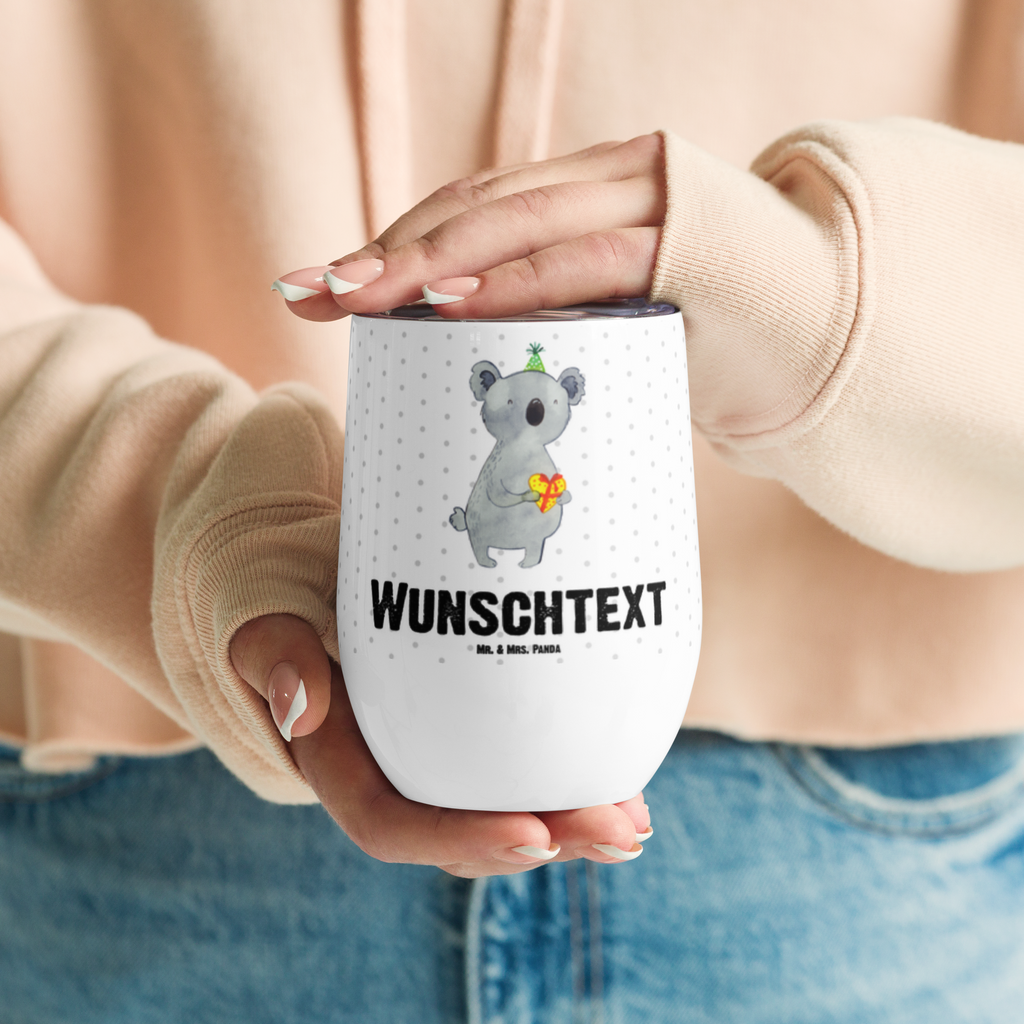 Personalisierter Weinbecher Koala Geschenk Personalisierter Weinbecher, Personalisierter Glühwein Becher, Heißgetränke, Personalisierter Trinkbecher, Personalisierter Weinkelch, Personalisiertes Weingläser, hochwertiger Weinbecher, Weinbecher Reisen, Weinbecher unterwegs, Personalisertes Sommerglas, mit Namen, Wunschtext, Personalisierung, selbst bedrucken, Personalisiertes Weinglas, Koala, Koalabär, Geschenk, Geburtstag, Party