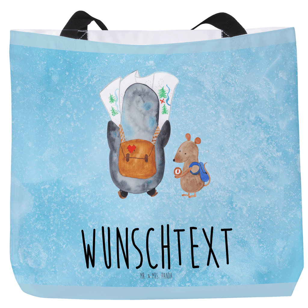 Personalisierter Shopper Pinguin & Maus Wanderer Personalisierter Beutel, Personalisierte Einkaufstasche, Personalisierte Tasche, Personalisierte Strandtasche, Personalisierter Einkaufsbeutel, Personalisierter Shopper, Personalisierte Schultasche, Personalisierte Freizeittasche, Personalisierter Tragebeutel, Personalisierter Schulbeutel, Personalisierte Alltagstasche, mit Namen, Wunschname, Selbst bedrucken, frei gestalten, Pinguin, Pinguine, Abenteurer, Abenteuer, Roadtrip, Ausflug, Wanderlust, wandern