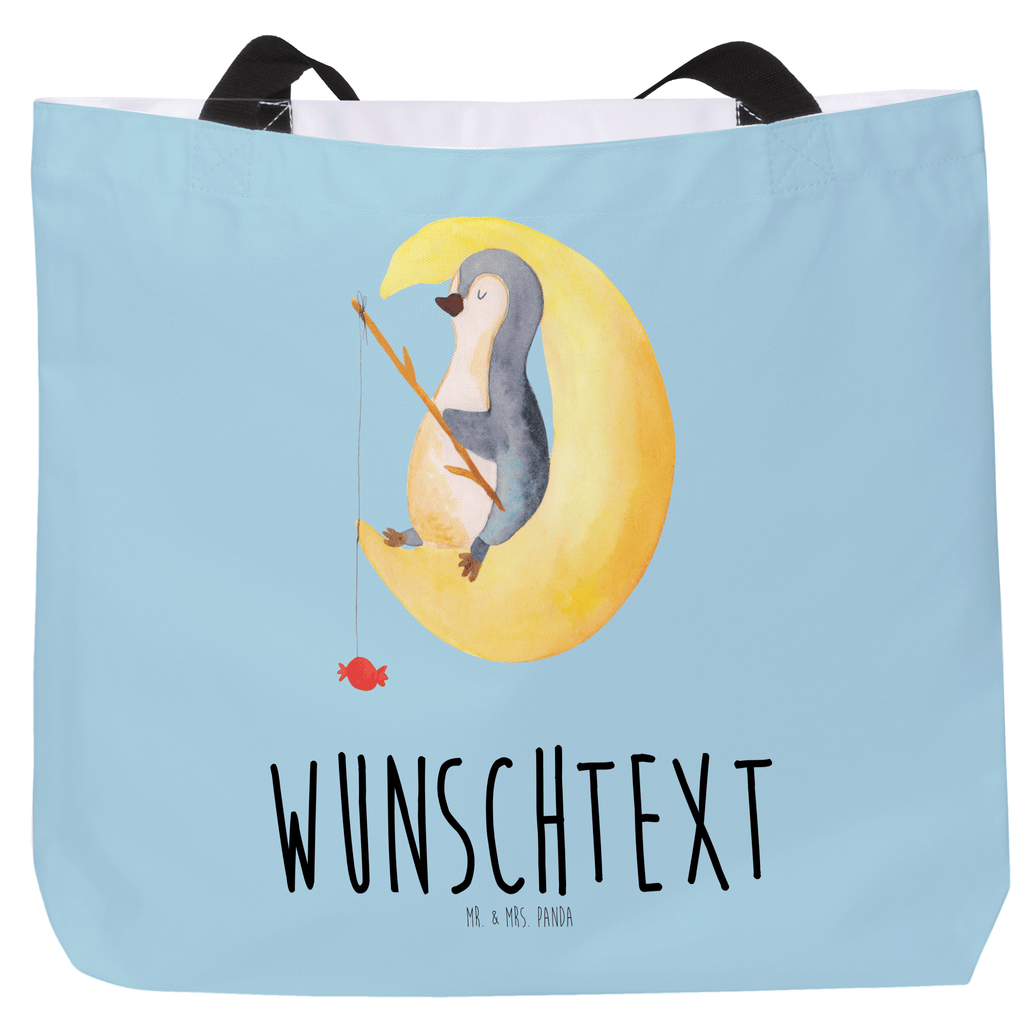 Personalisierter Shopper Pinguin Mond Personalisierter Beutel, Personalisierte Einkaufstasche, Personalisierte Tasche, Personalisierte Strandtasche, Personalisierter Einkaufsbeutel, Personalisierter Shopper, Personalisierte Schultasche, Personalisierte Freizeittasche, Personalisierter Tragebeutel, Personalisierter Schulbeutel, Personalisierte Alltagstasche, mit Namen, Wunschname, Selbst bedrucken, frei gestalten, Pinguin, Pinguine, Spruch, schlafen, Nachtruhe, Einschlafen, Schlafzimmer, Schlafstörungen, Gästezimmer
